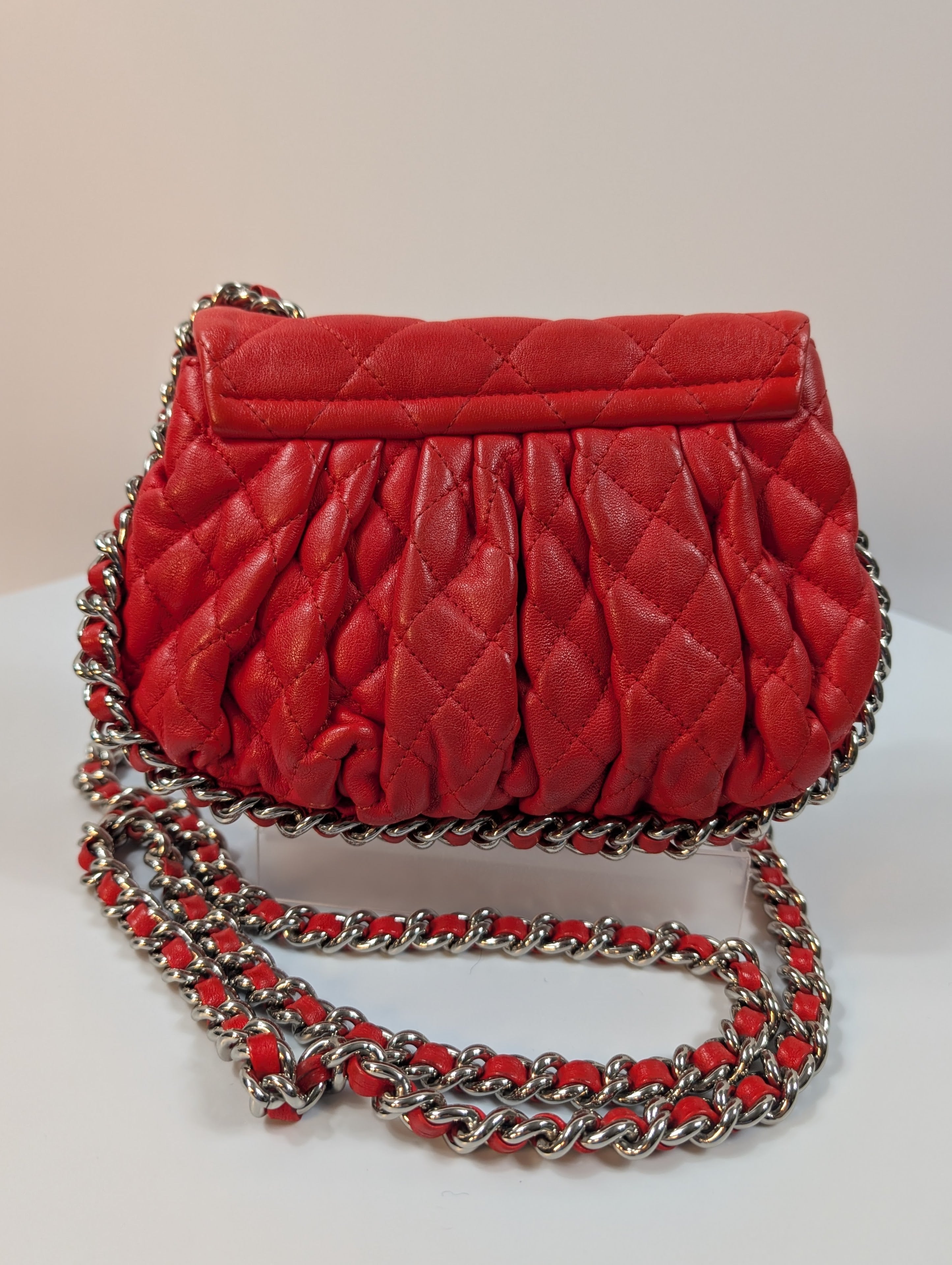 Chanel Rare Red Chain Around Mini Bag
