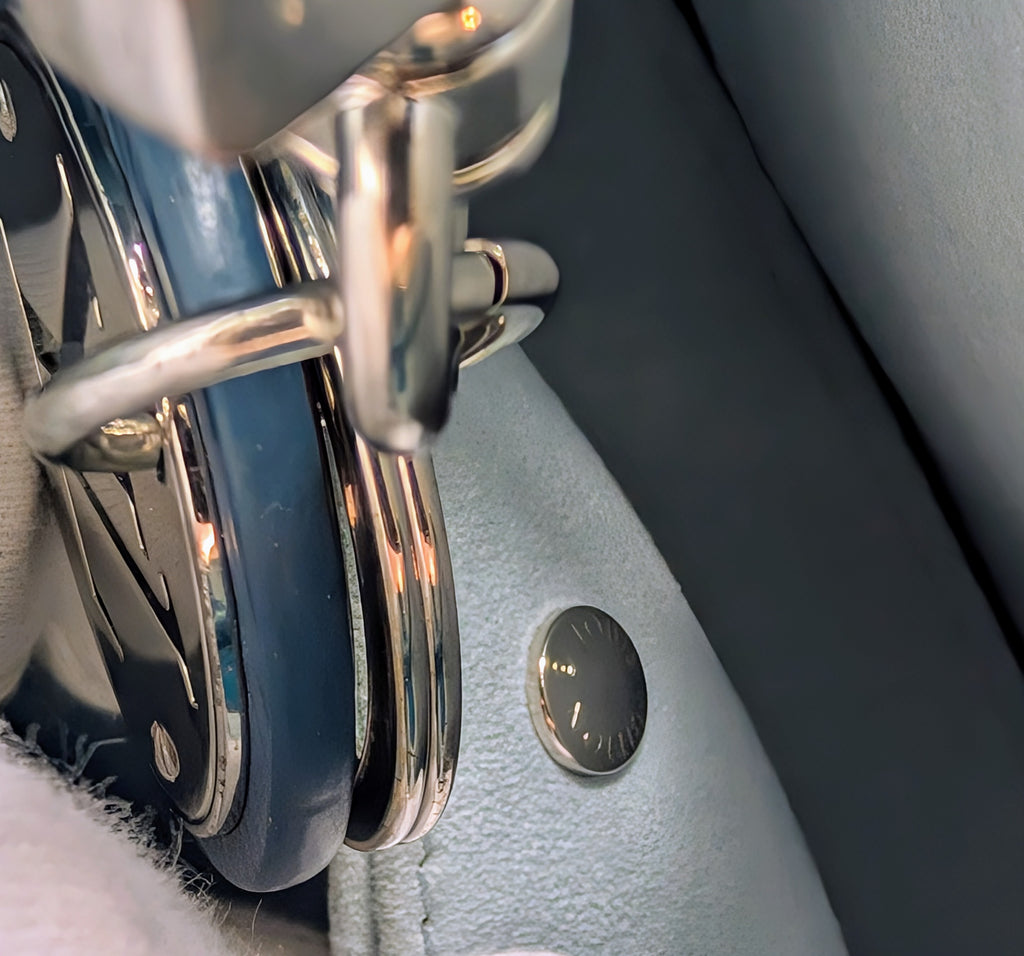 Louis Vuitton Noé BB Bag in Aqua Epi Leather with LV Strap and Charm
