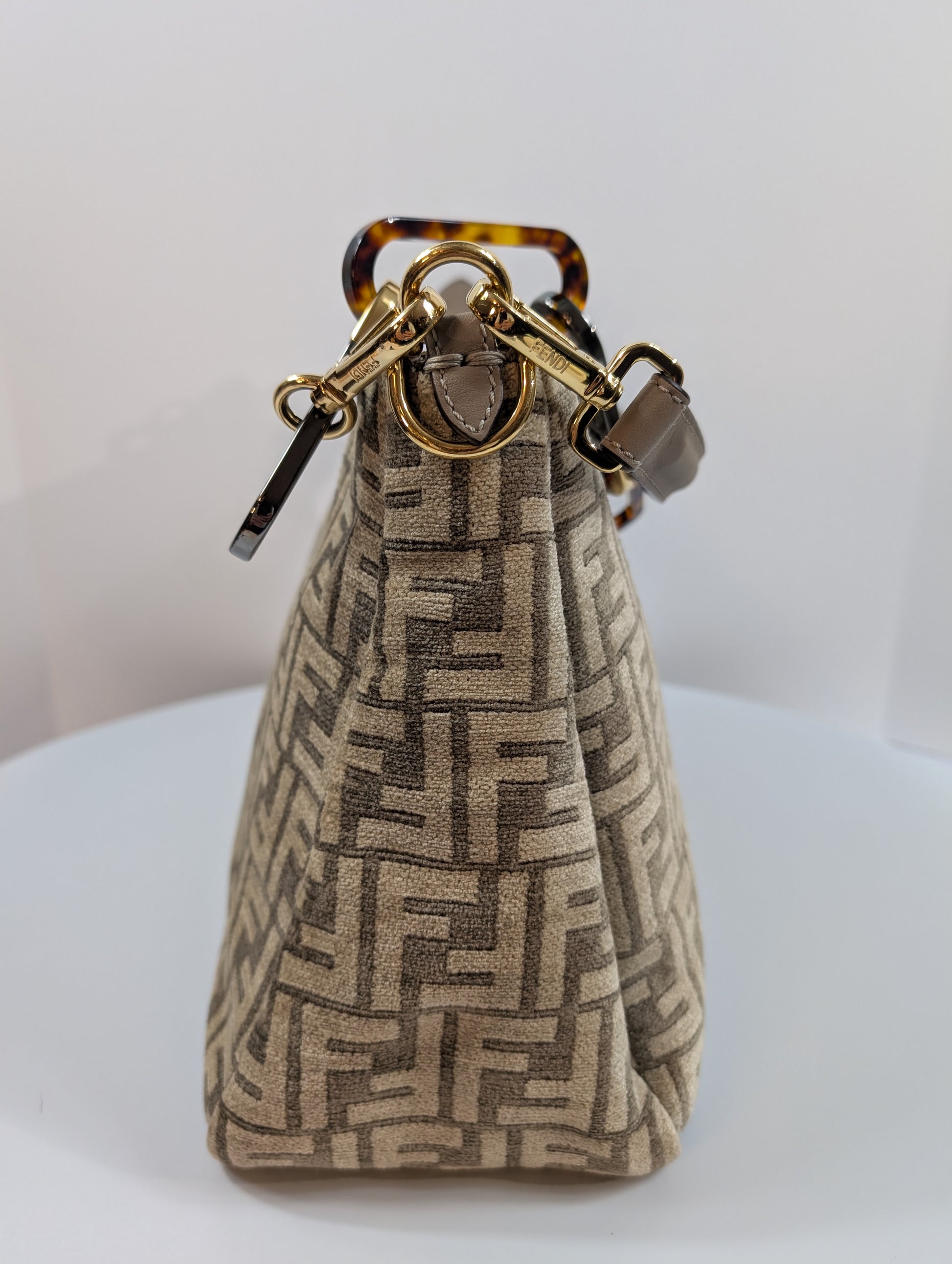 Fendi O’Clock ZipShoulder Bag Zucca Chenille
