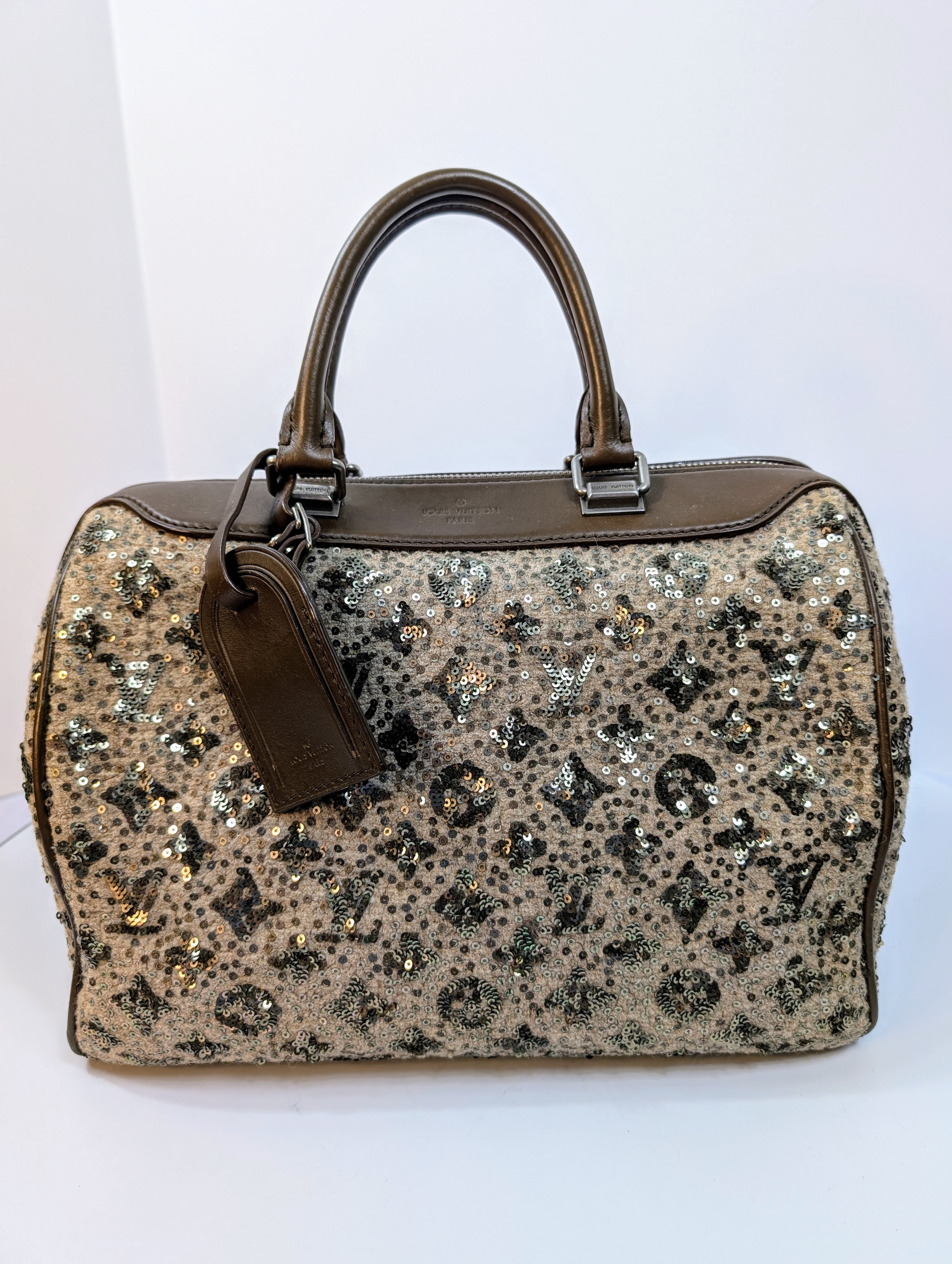 Louis Vuitton Beige Monogram Sequin Speedy 30 (from the Sunshine Collection)