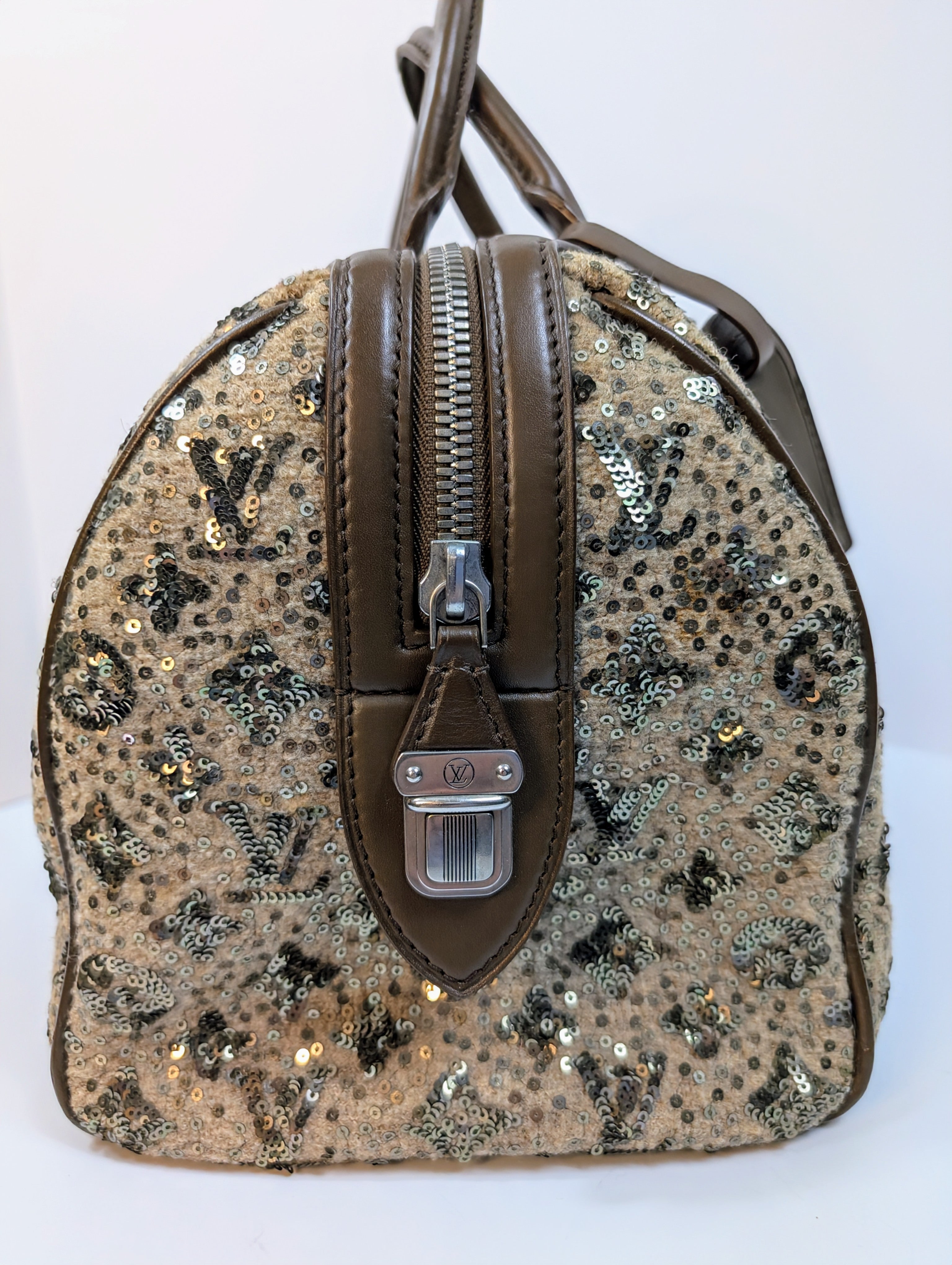 Louis Vuitton Beige Monogram Sequin Speedy 30 (from the Sunshine Collection)