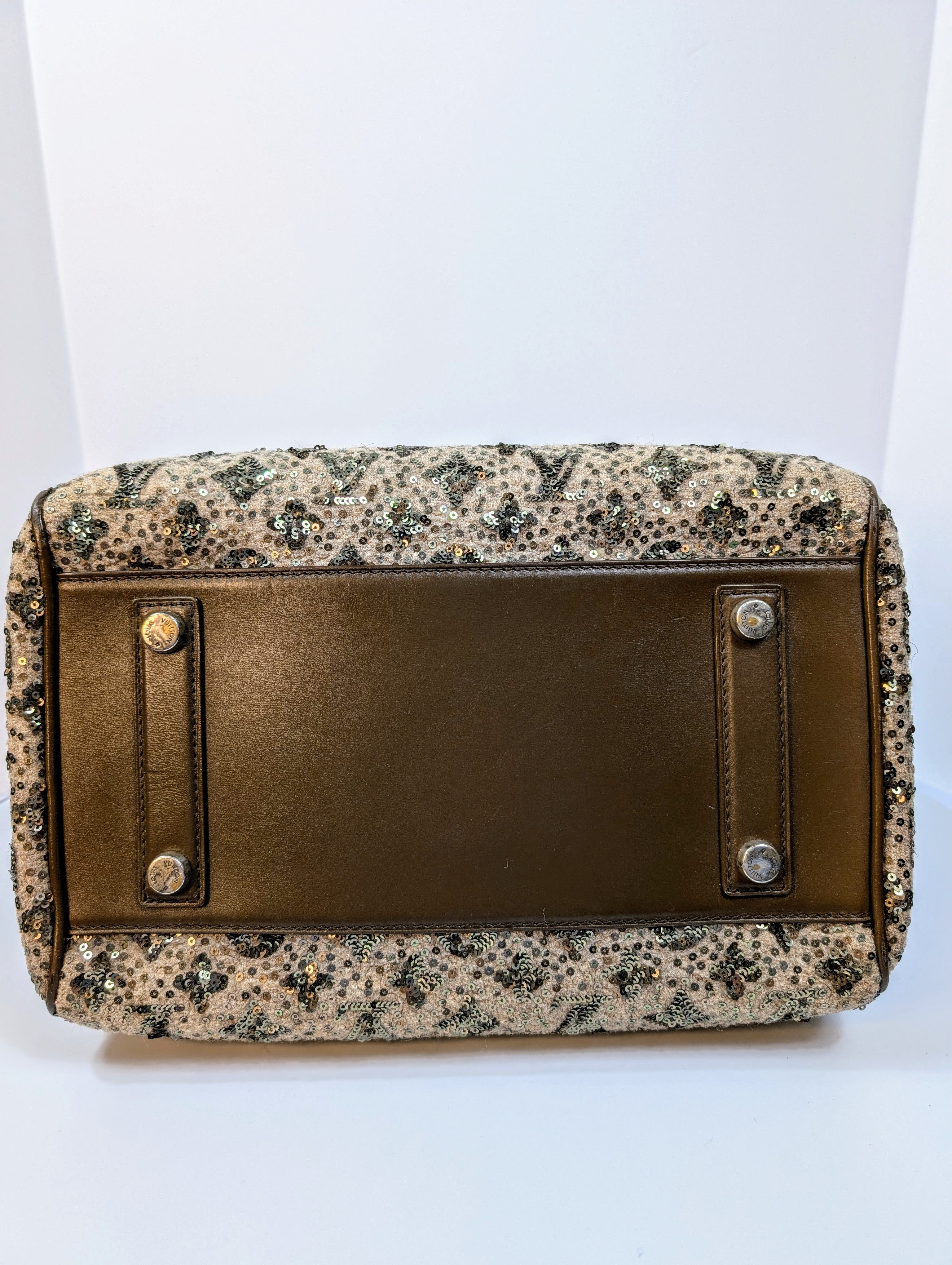Louis Vuitton Beige Monogram Sequin Speedy 30 (from the Sunshine Collection)