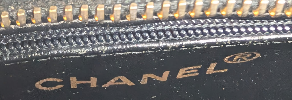 Chanel Vintage Black Quilted Caviar Medallion Tote Bag