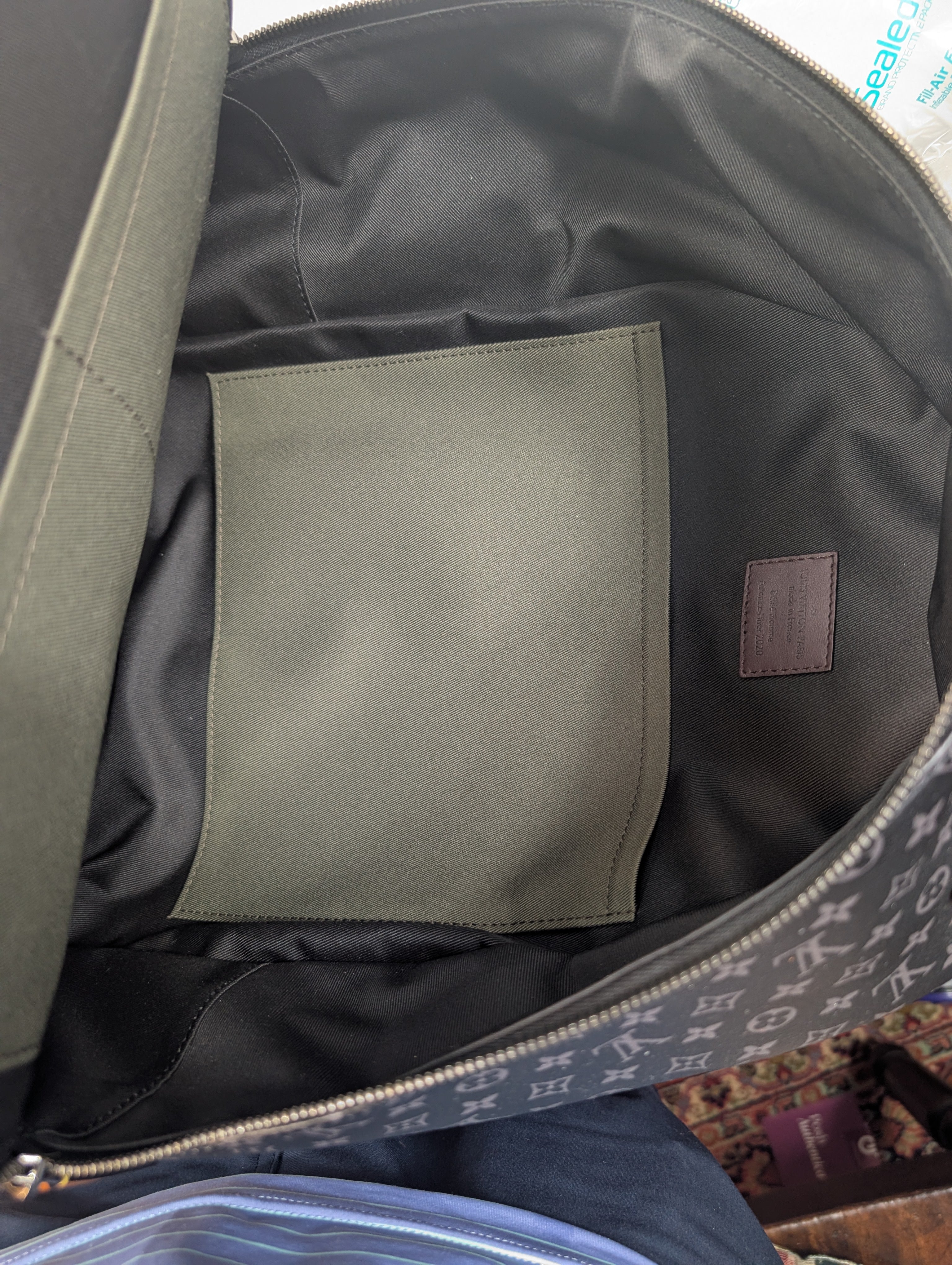 Louis Vuitton Black and Grey Monogram Eclipse Reverse Josh Backpack