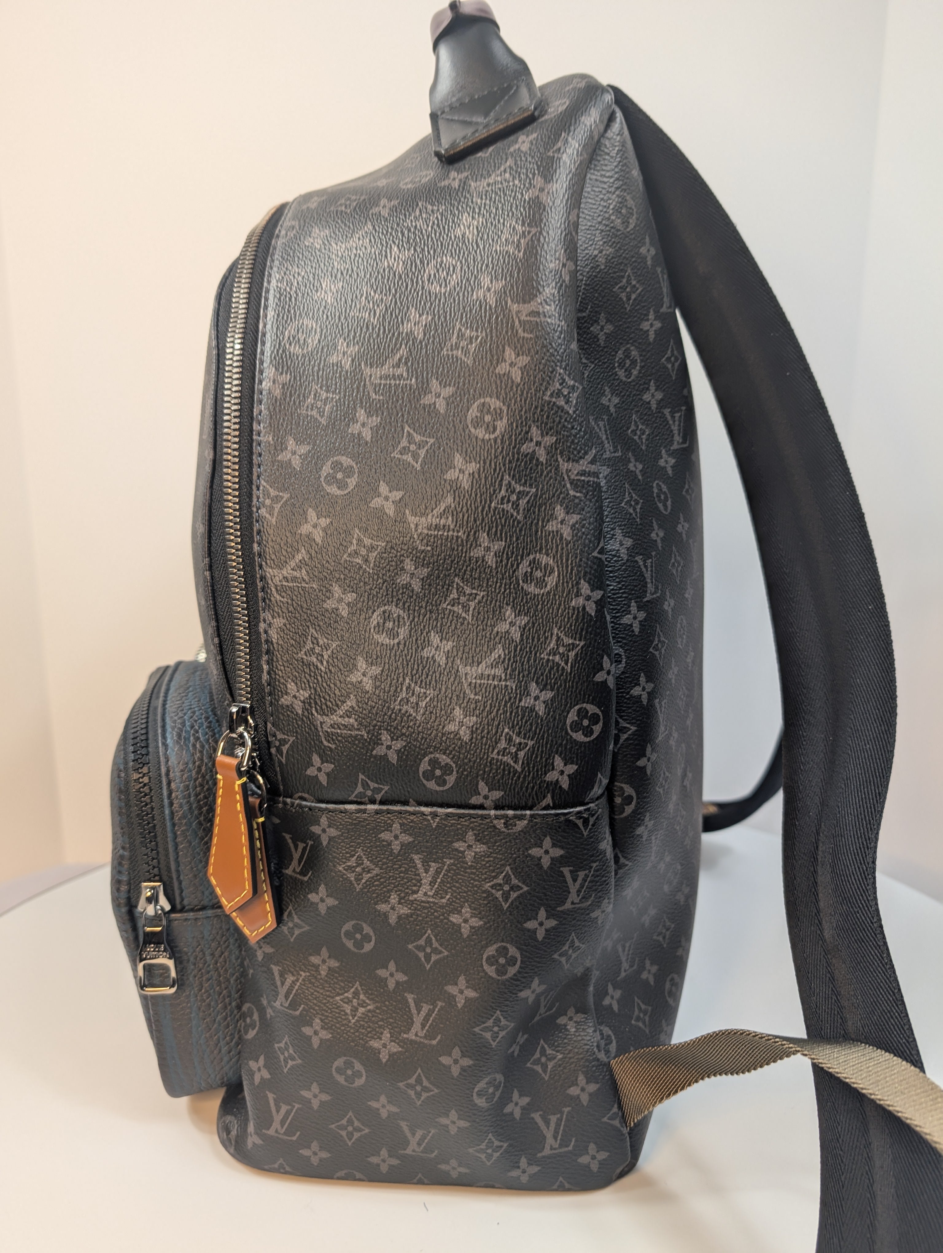 Louis Vuitton Black and Grey Monogram Eclipse Reverse Josh Backpack
