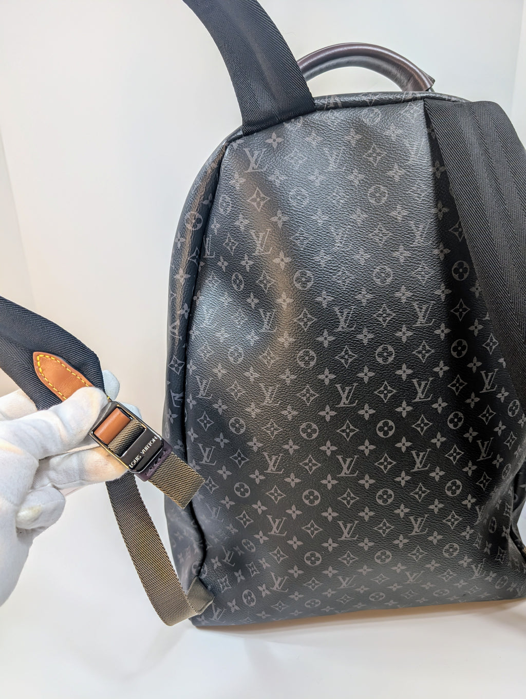 Louis Vuitton Black and Grey Monogram Eclipse Reverse Josh Backpack