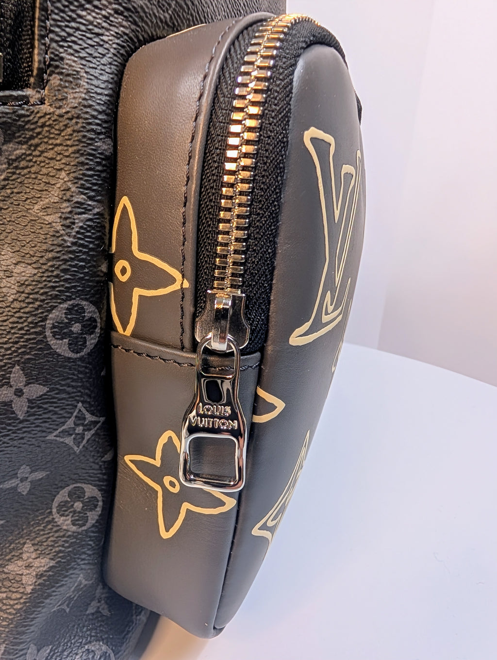 Louis Vuitton Black and Grey Monogram Eclipse Reverse Josh Backpack