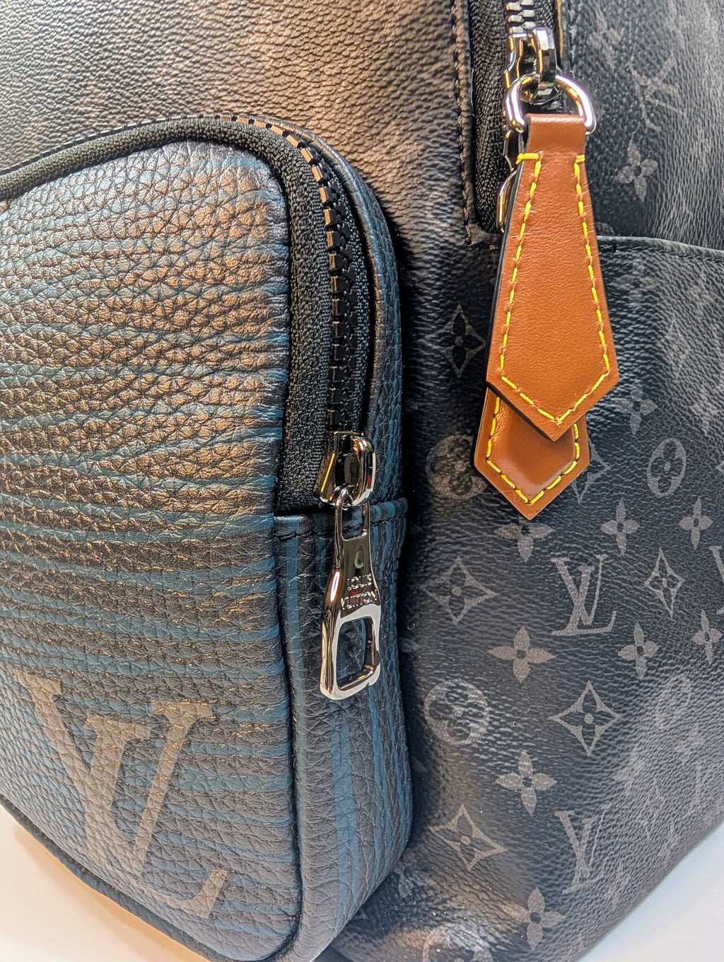 Louis Vuitton Black and Grey Monogram Eclipse Reverse Josh Backpack