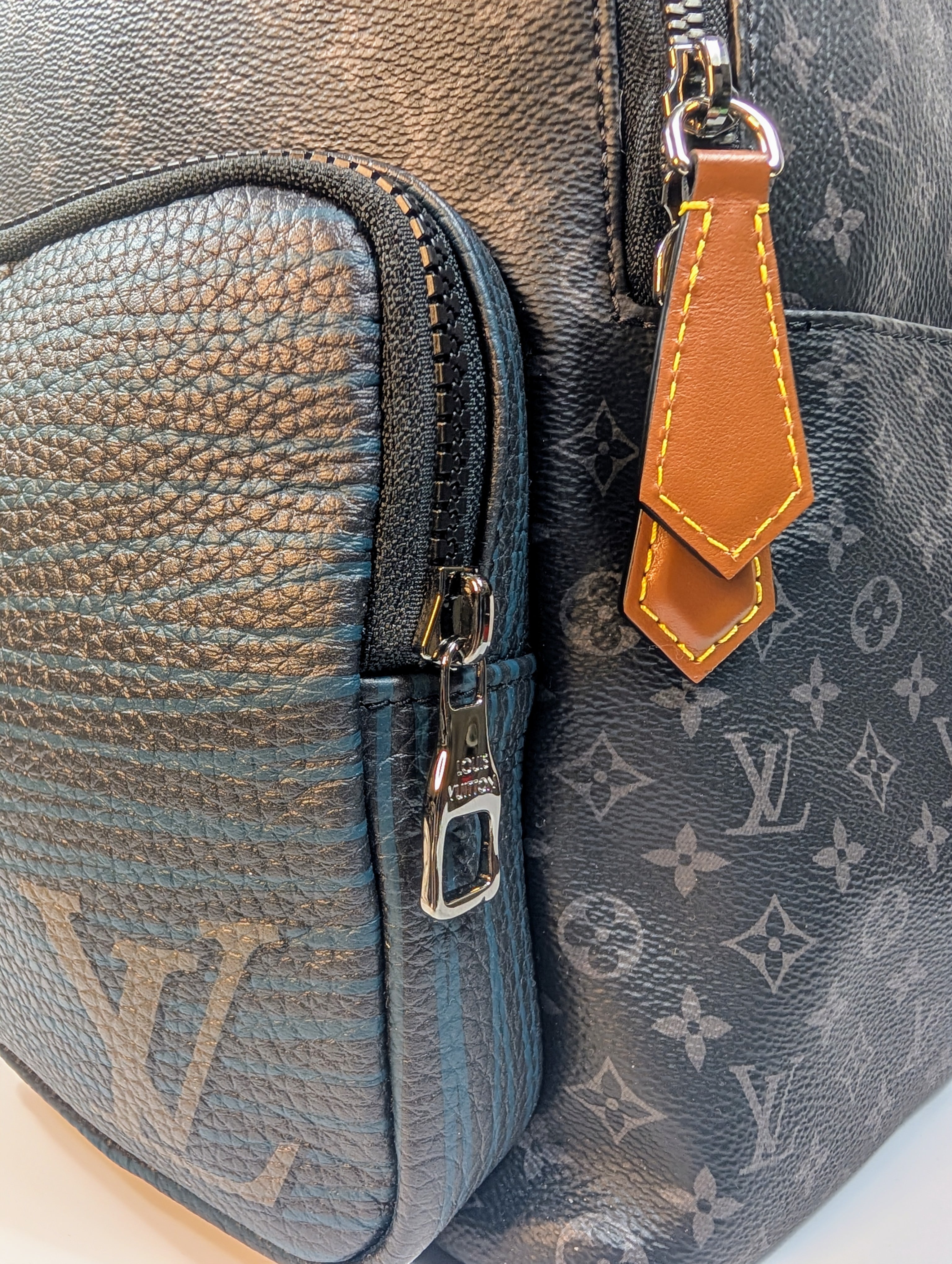 Louis Vuitton Black and Grey Monogram Eclipse Reverse Josh Backpack