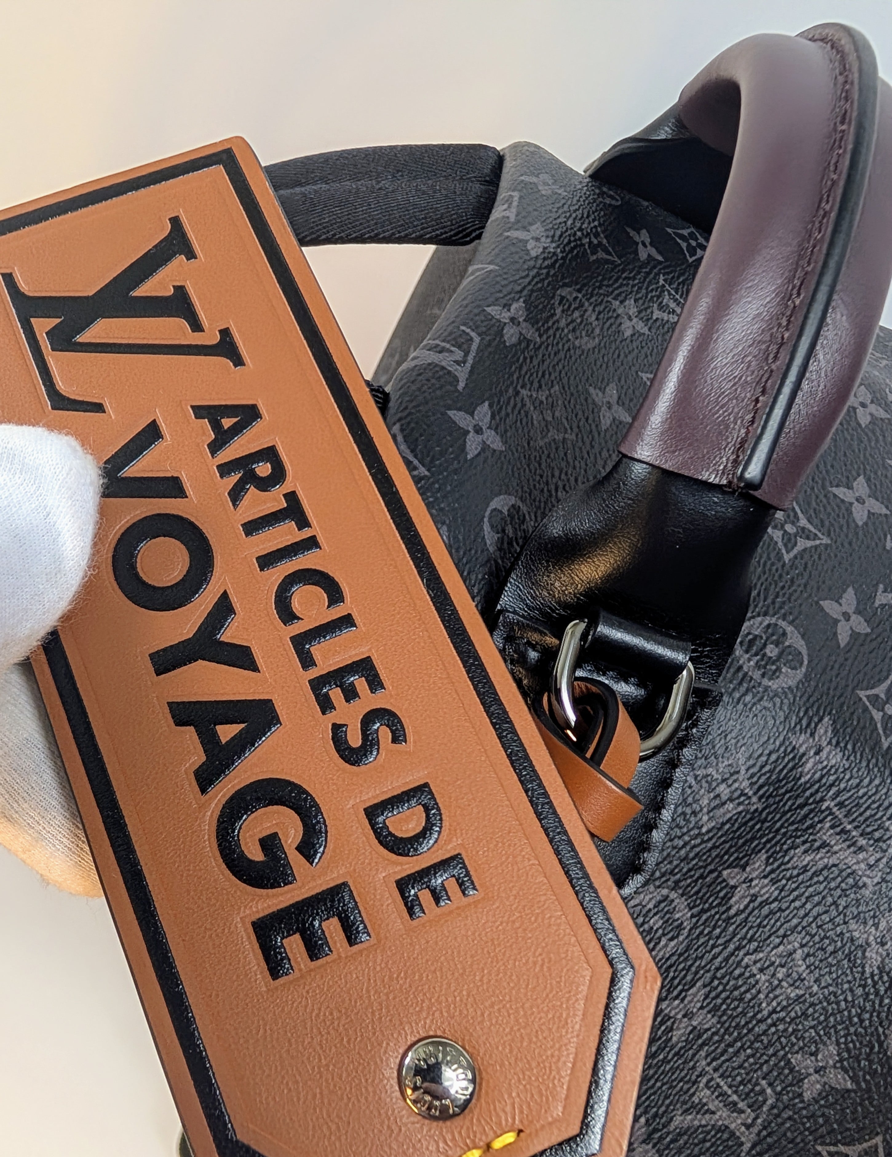 Louis Vuitton Black and Grey Monogram Eclipse Reverse Josh Backpack