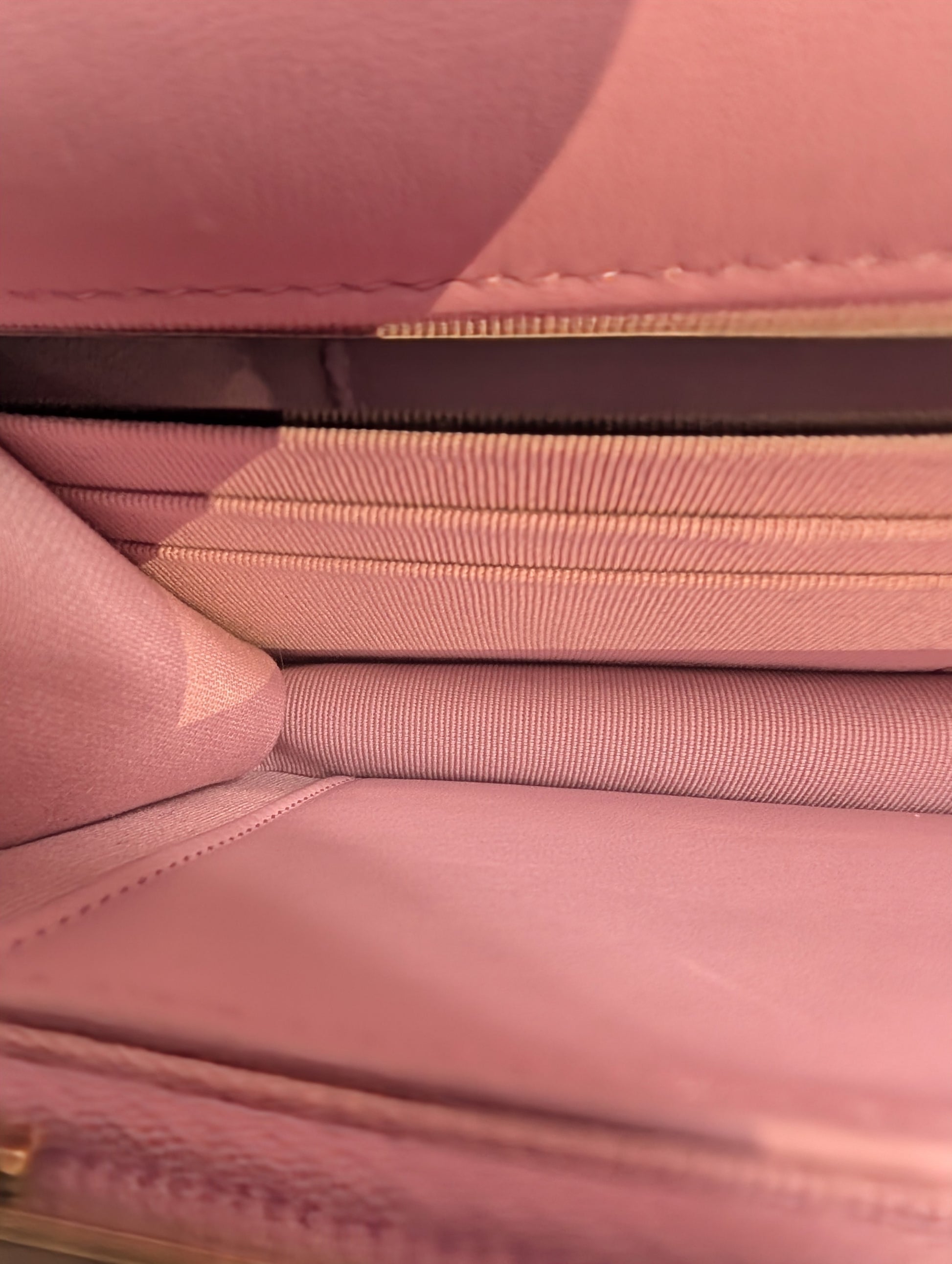 Chanel Classic Pink Wallet on Chain (WOC) Quilted Lambskin with Tonal Chain