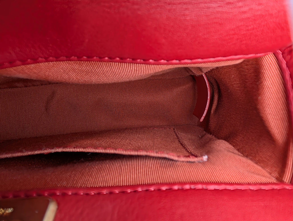 Chanel Red Chevron “Metiers d’Art Paris-Cosmopolite" Small Bag