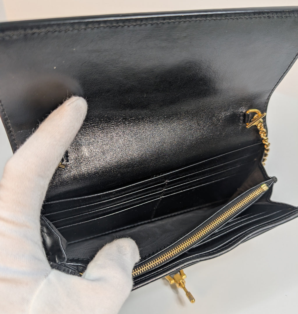 Gucci Cream Jackie 1961 Wallet on Chain with Gold Hardware