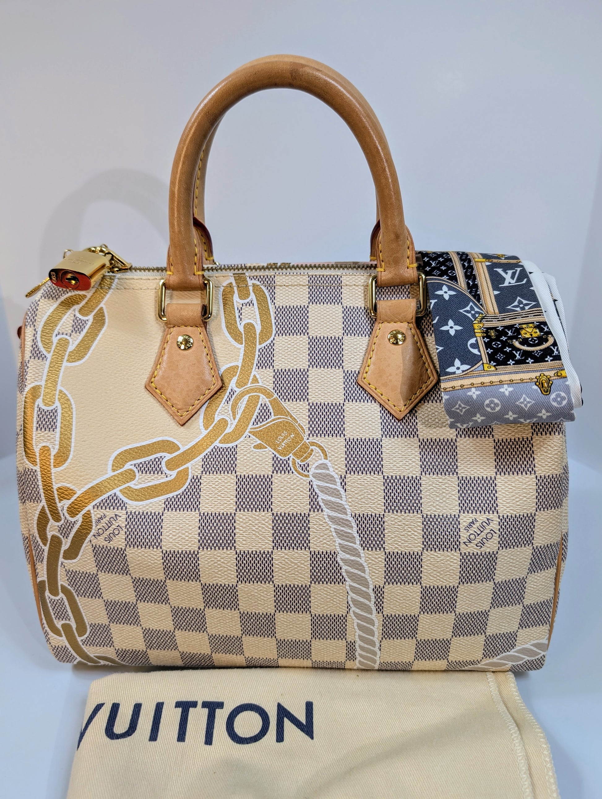 Louis Vuitton Nautical Damier Azur Speedy 25 Bandoulière