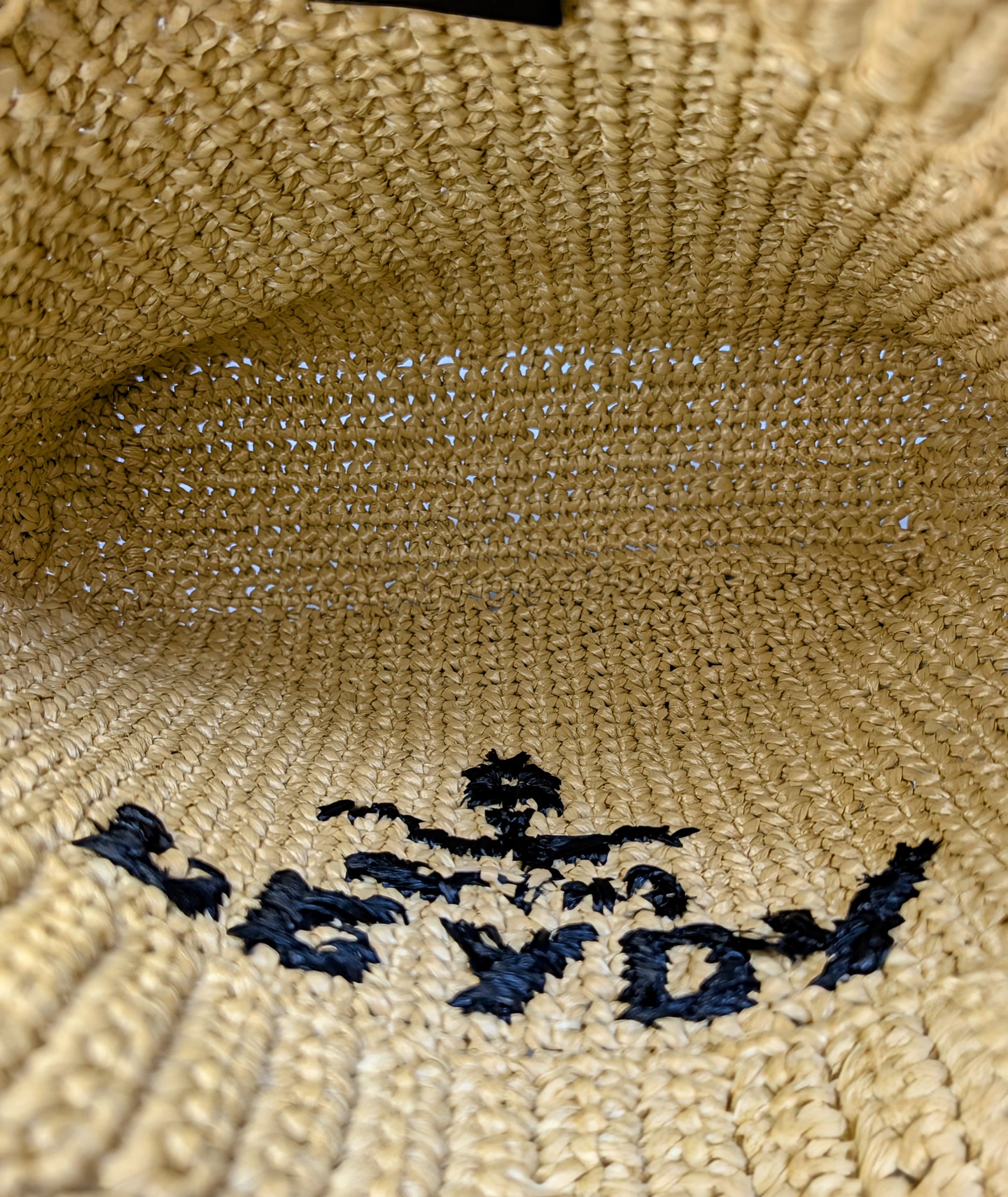 Prada Natural/Beige Small Woven Raffia Tote