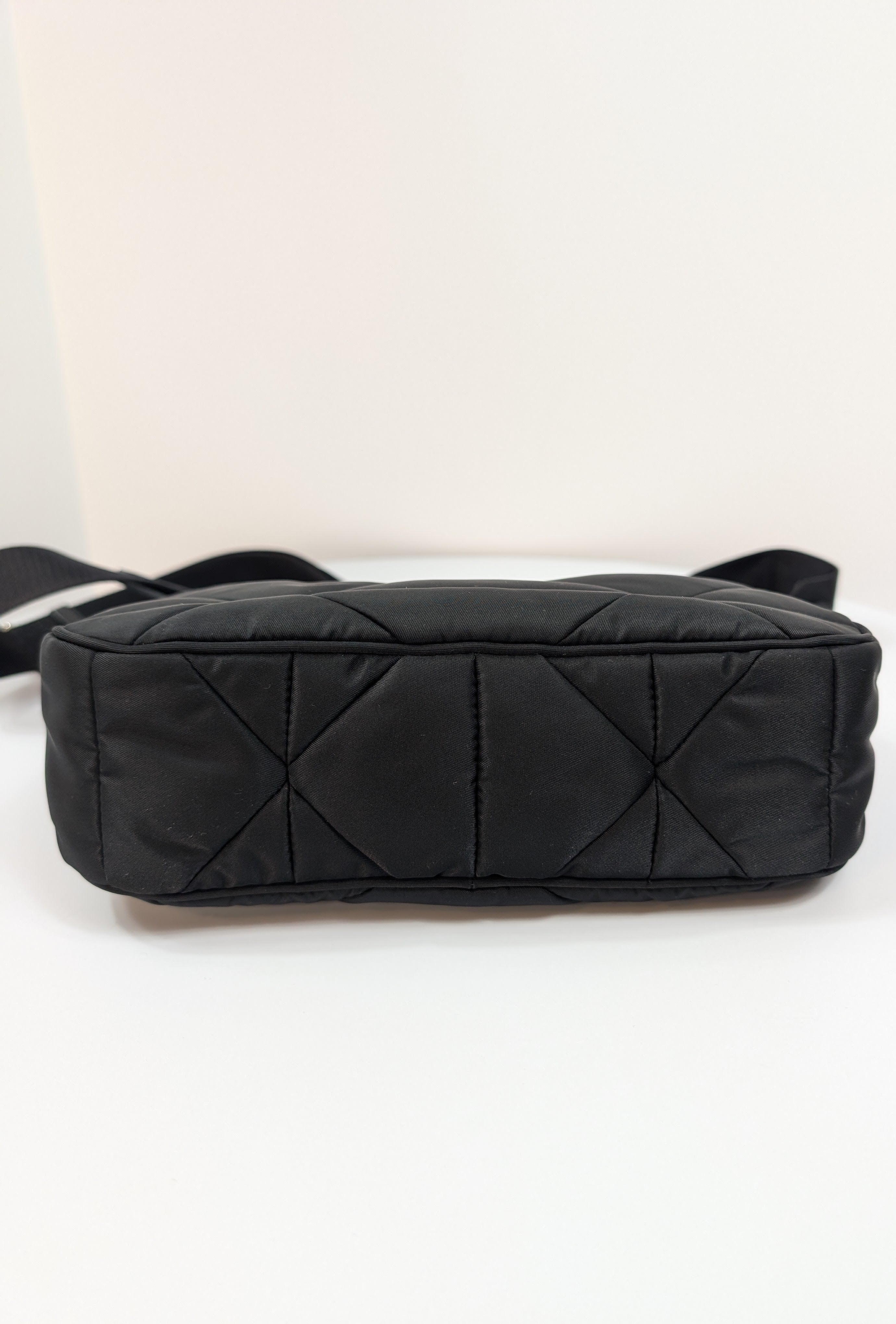 Prada Black Re-Nylon Padded Shoulder Bag (Re-Edition 2005)