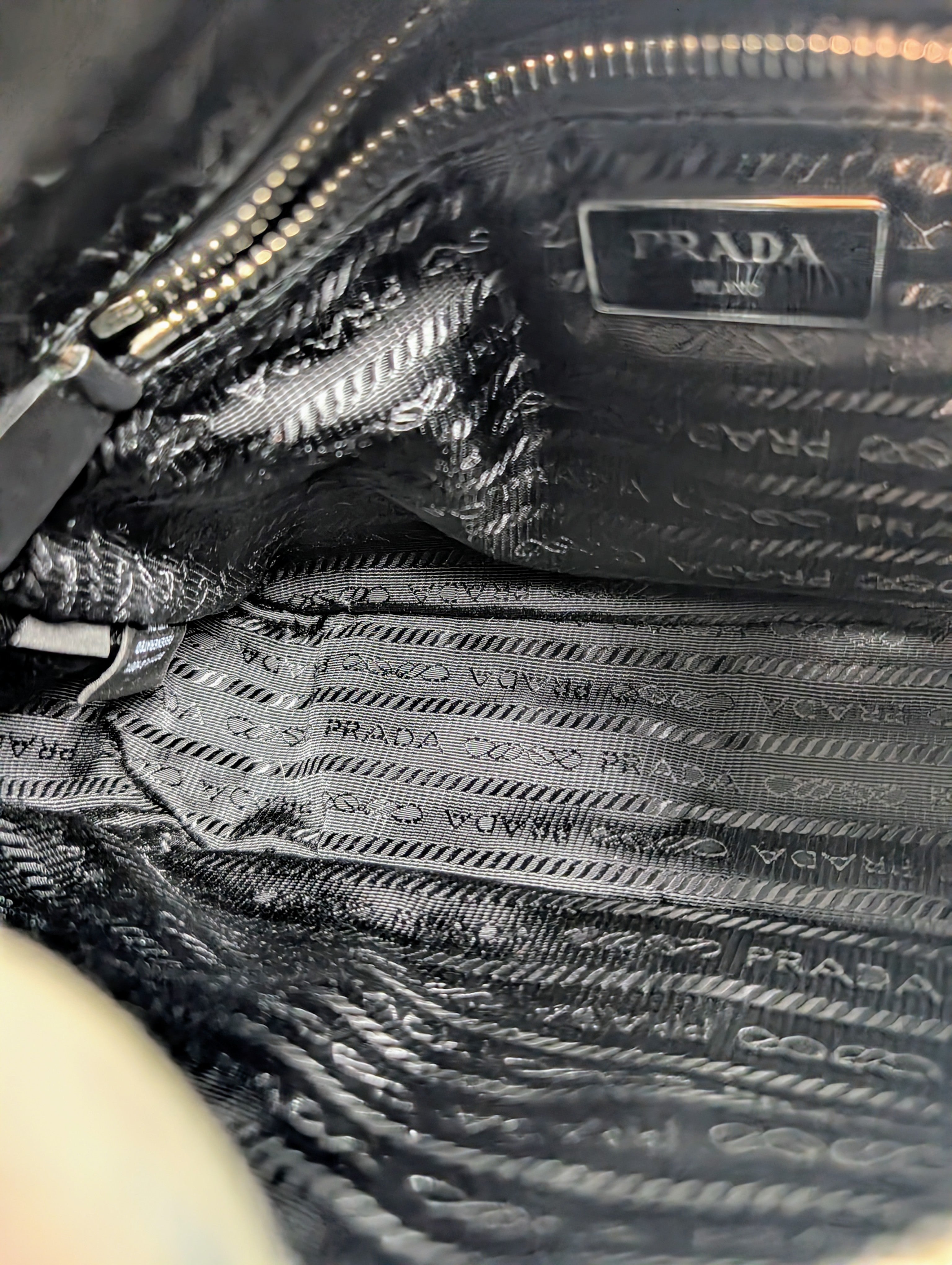 Prada Black Re-Nylon Padded Shoulder Bag (Re-Edition 2005)
