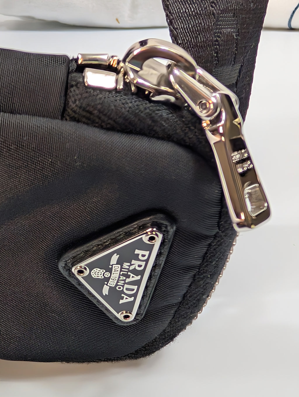 Prada Black Re-Nylon Padded Shoulder Bag (Re-Edition 2005)