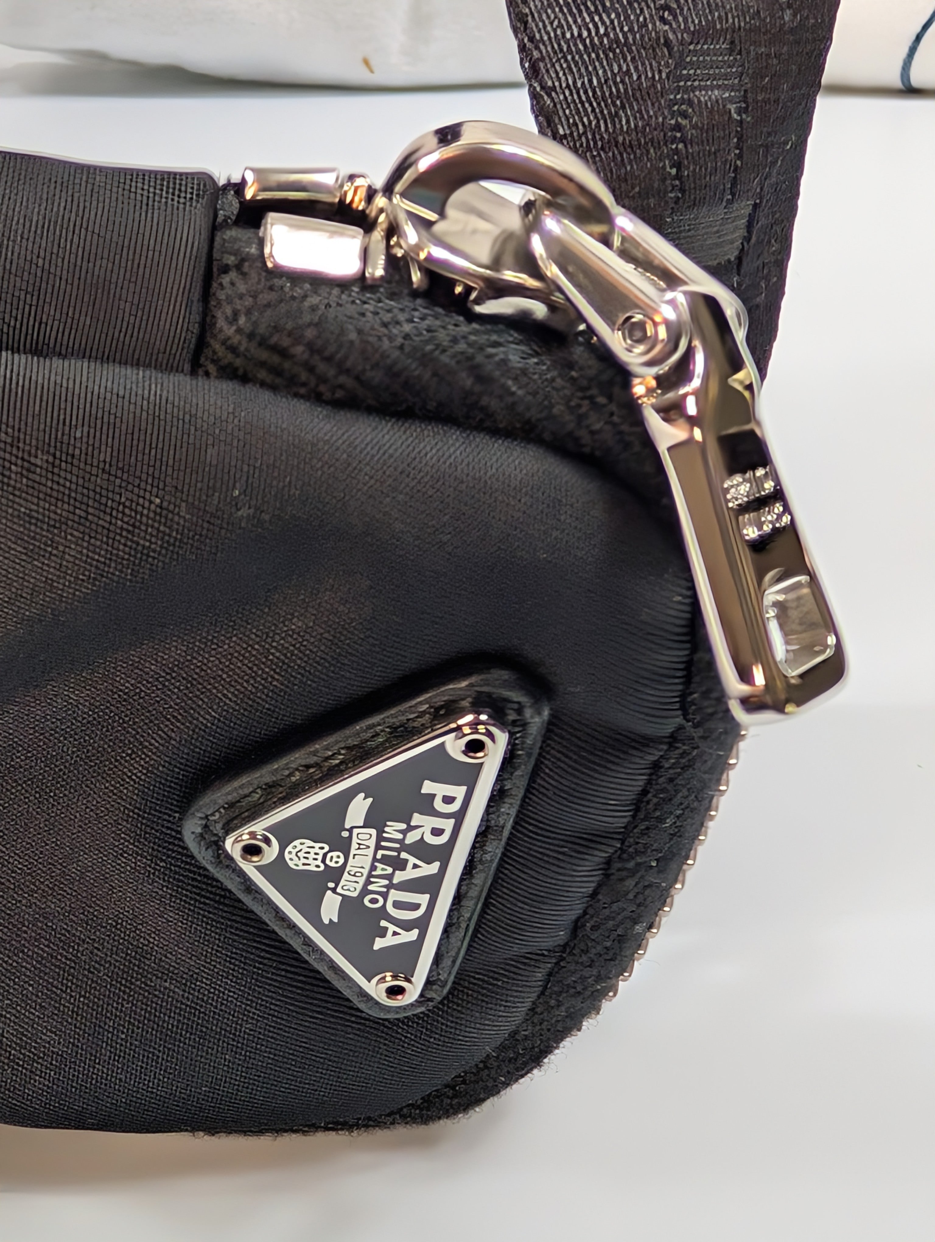 Prada Black Re-Nylon Padded Shoulder Bag (Re-Edition 2005)
