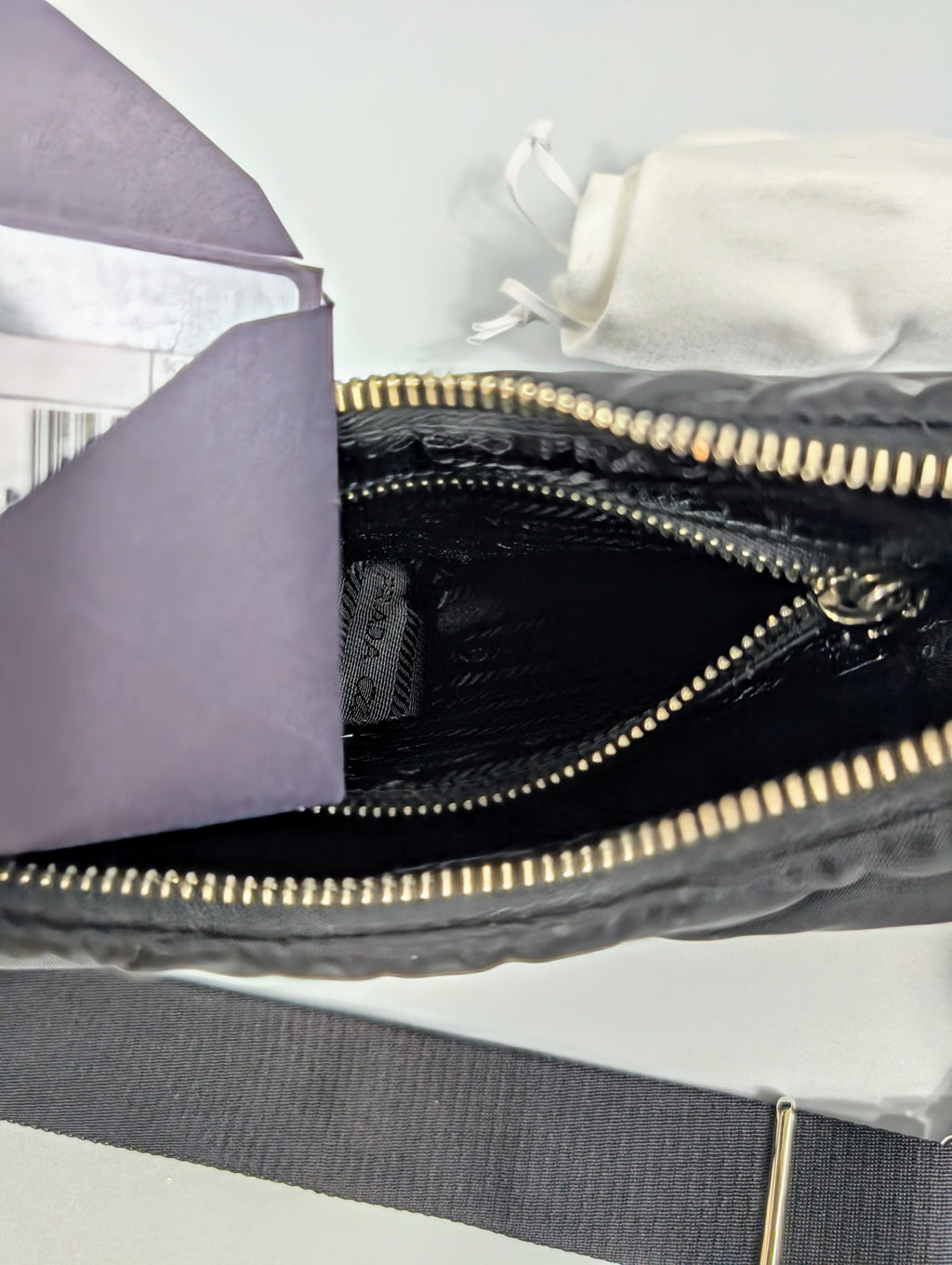 Prada Black Re-Nylon Padded Shoulder Bag (Re-Edition 2005)