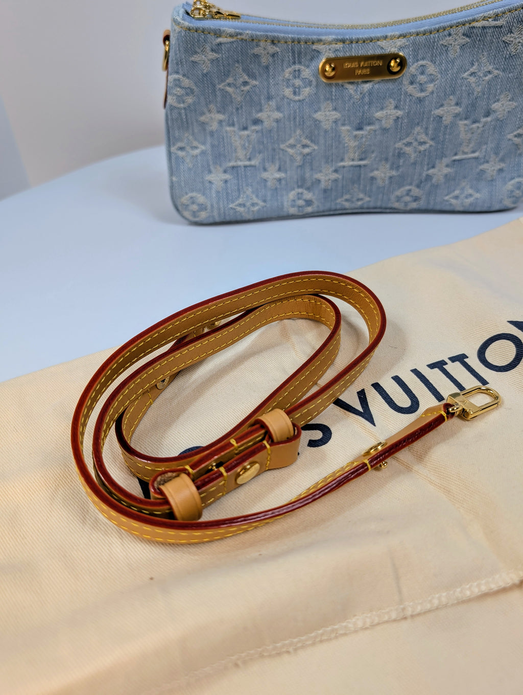 Louis Vuitton Blue Monogram Denim Mini Pochette