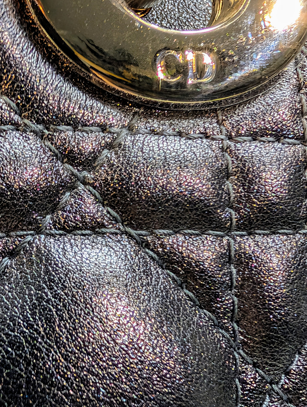 Dior Lady Dior Metallic Gray Cannage My ABCDior Bag
