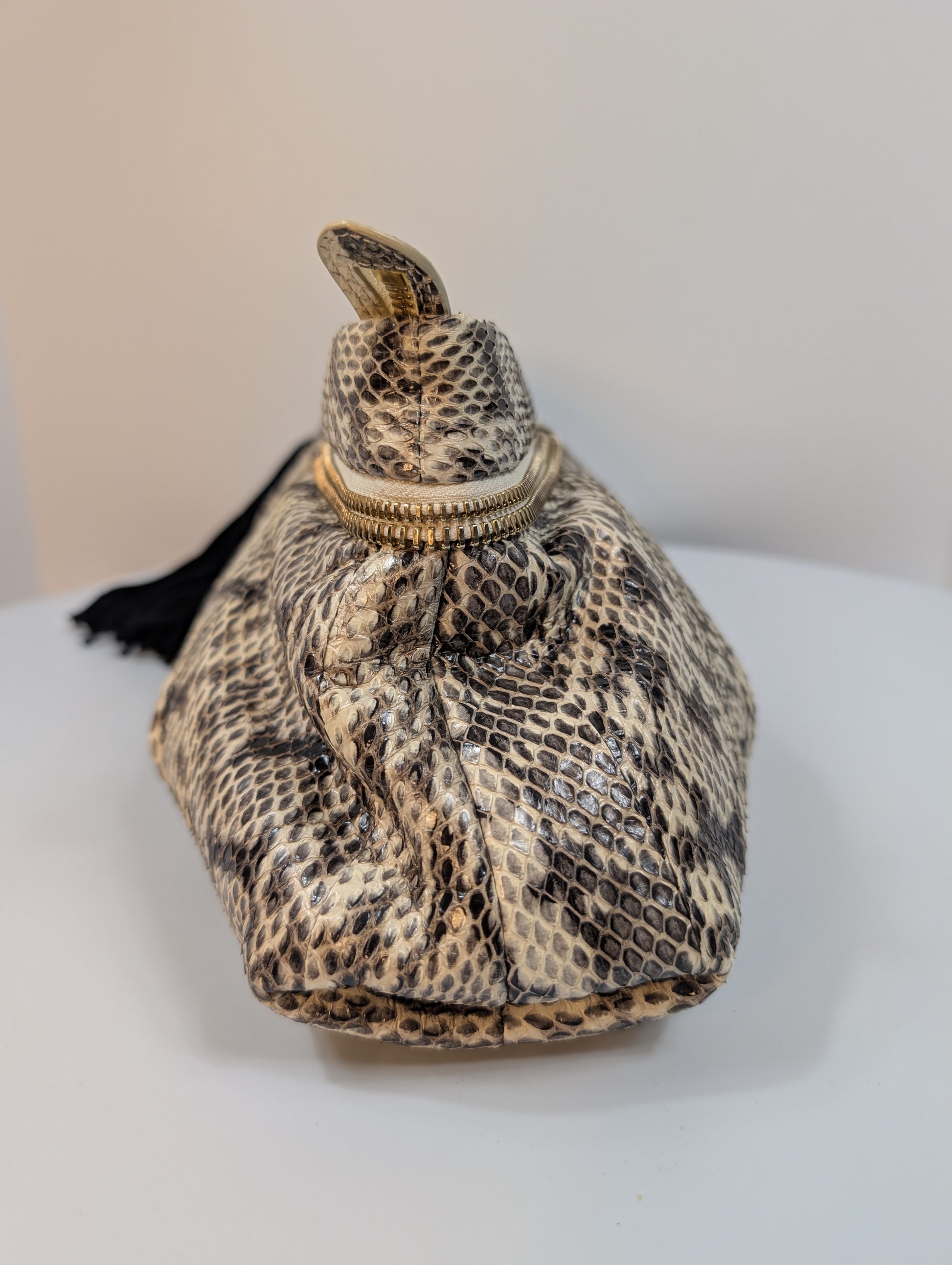 Jimmy Choo Rilley Clutch Bag in Natural Python