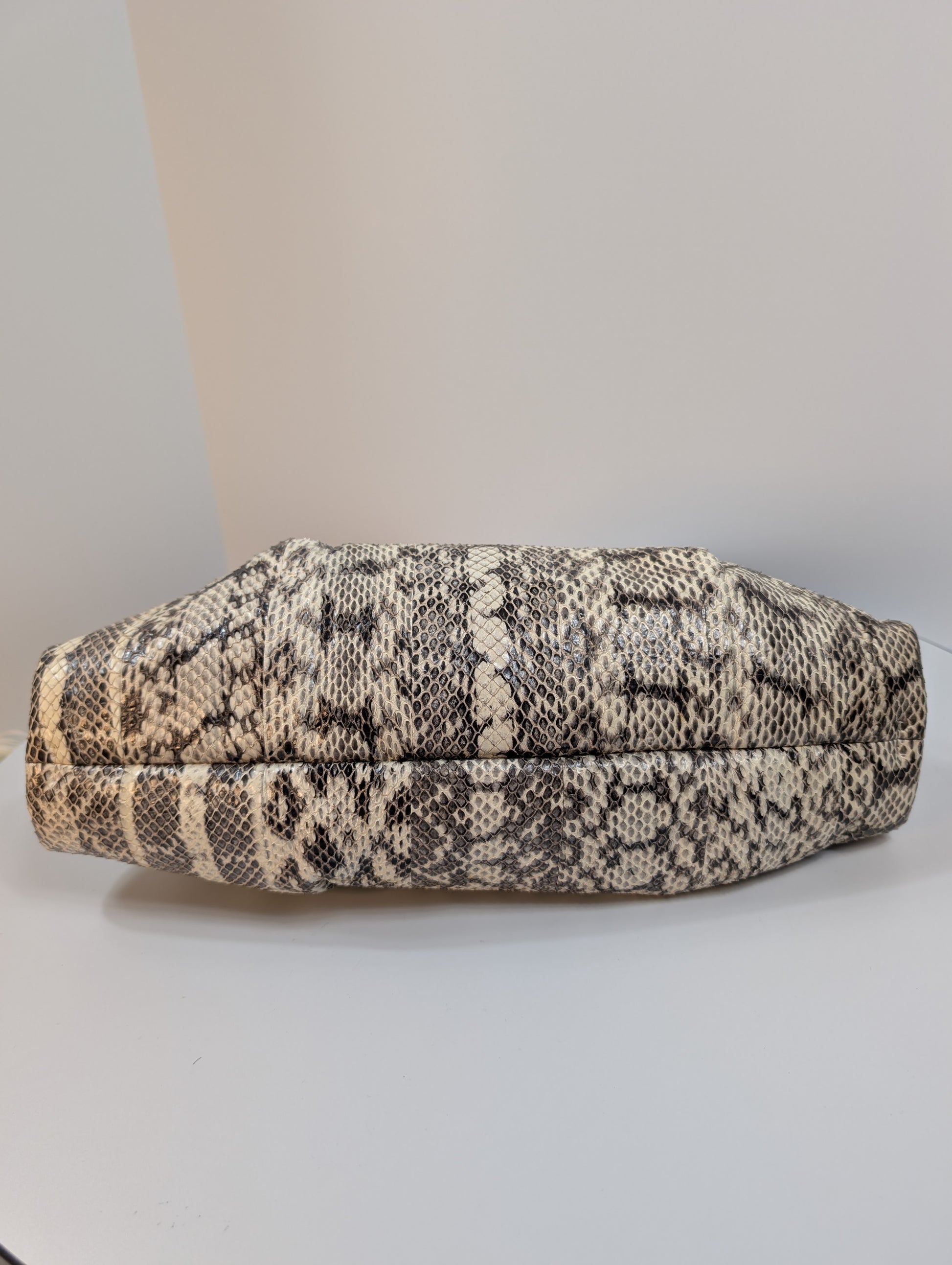 Jimmy Choo Rilley Clutch Bag in Natural Python