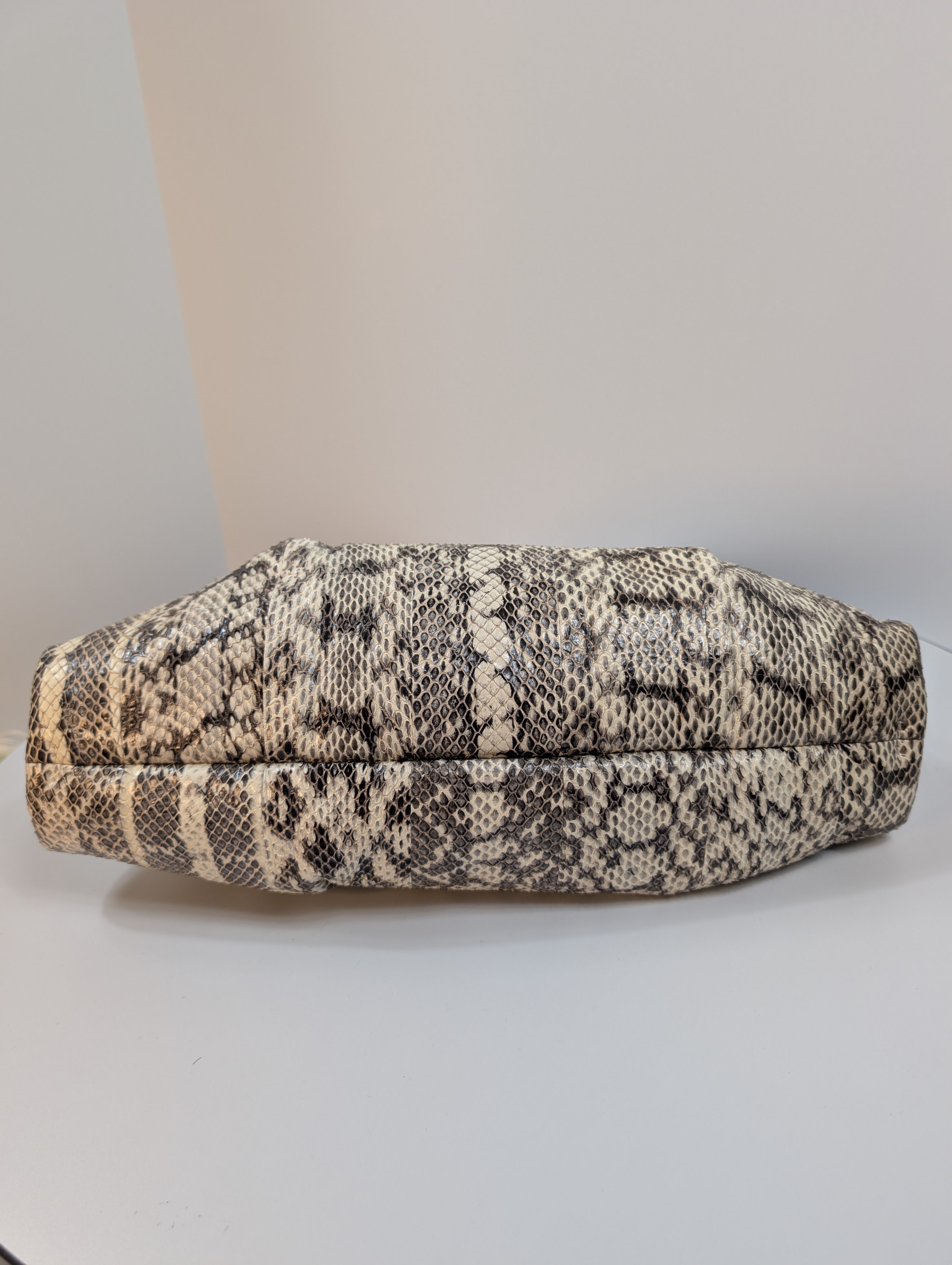 Jimmy Choo Rilley Clutch Bag in Natural Python
