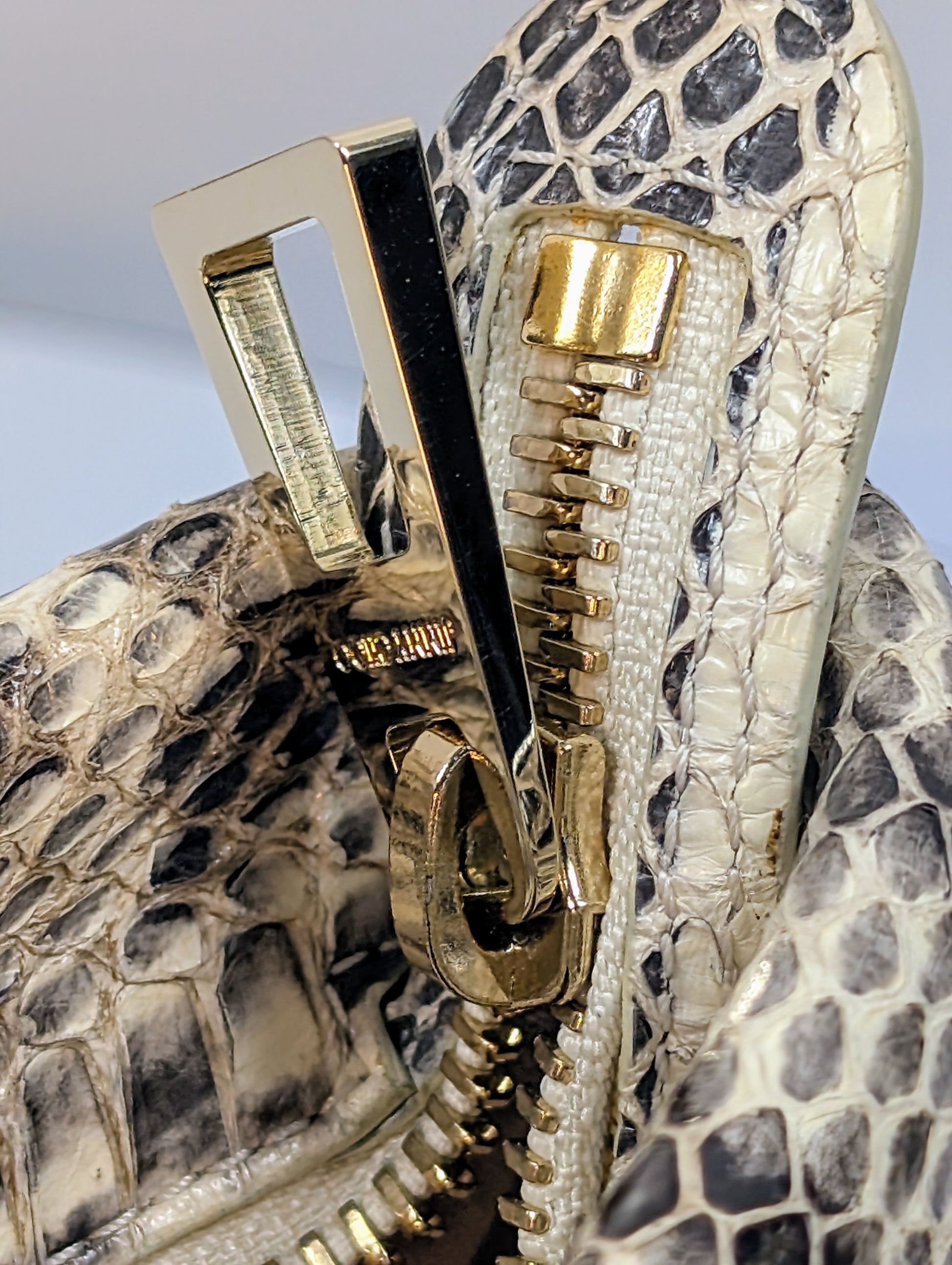 Jimmy Choo Rilley Clutch Bag in Natural Python