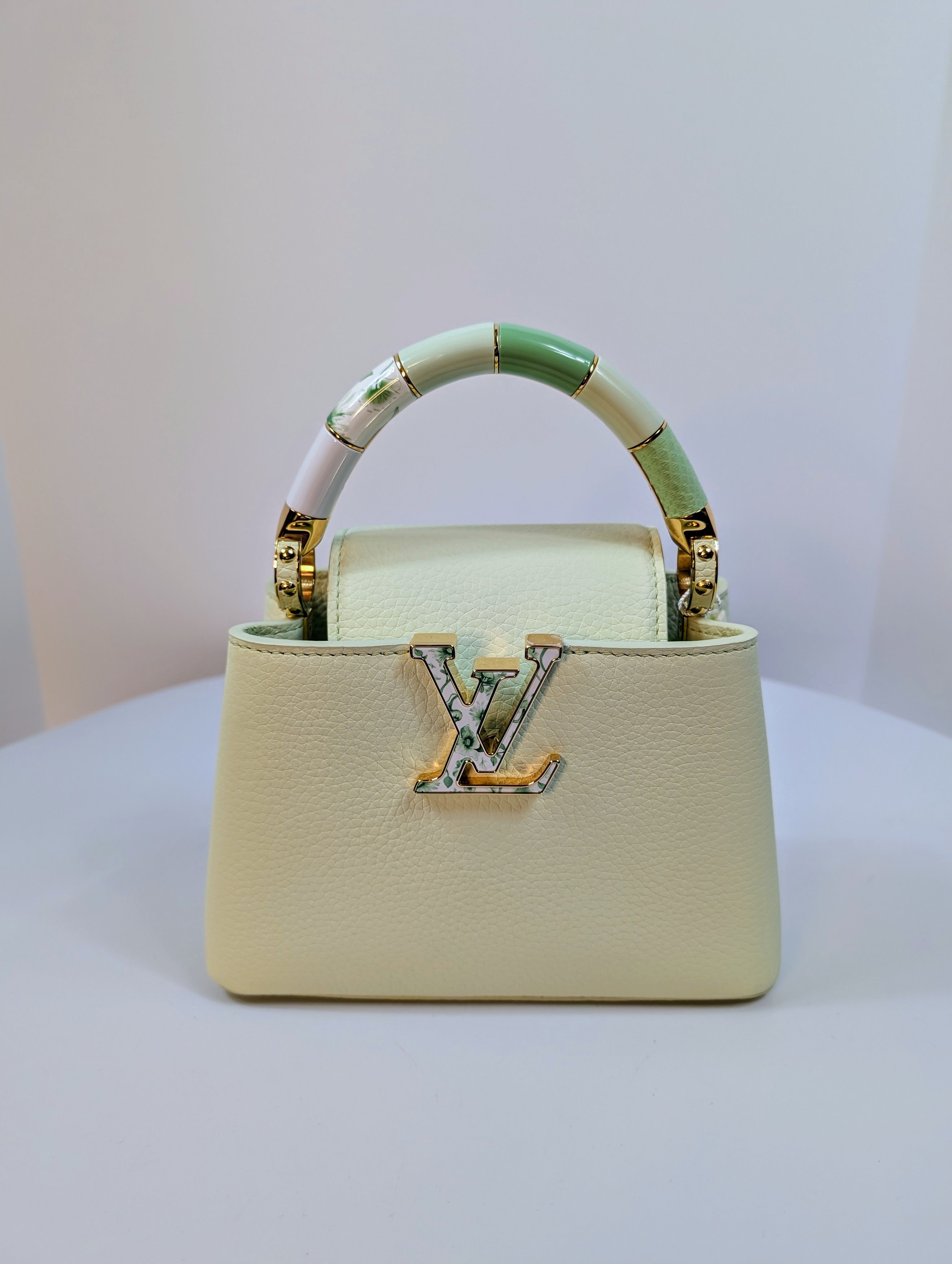 Louis Vuitton Mint Capucines Mini Bag