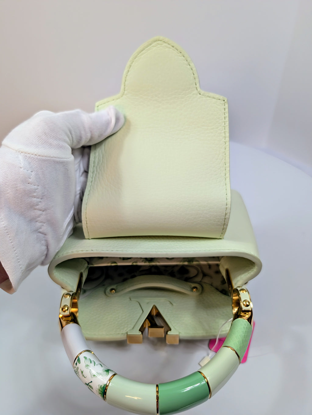 Louis Vuitton Mint Capucines Mini Bag