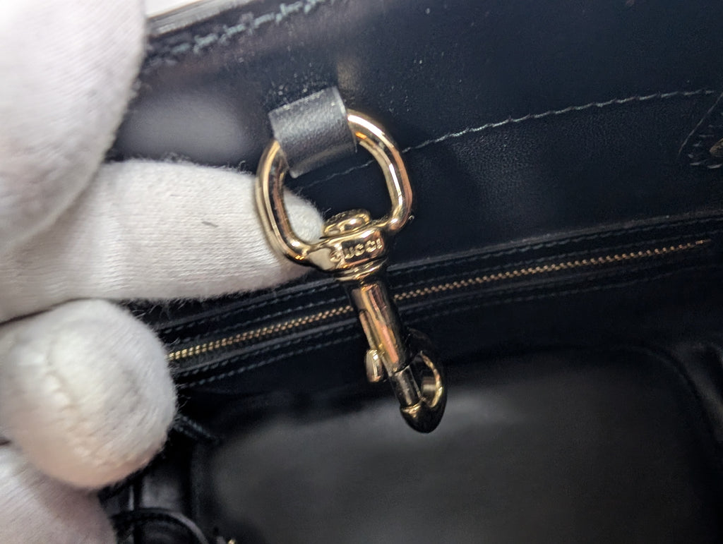 Gucci Vintage Horsebit 1955 Small Tote Bag in Leopard Print Calf Hair