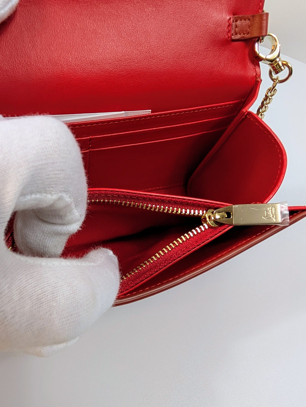 Christian Louboutin Burnt Orange Loubiclutch Clutch