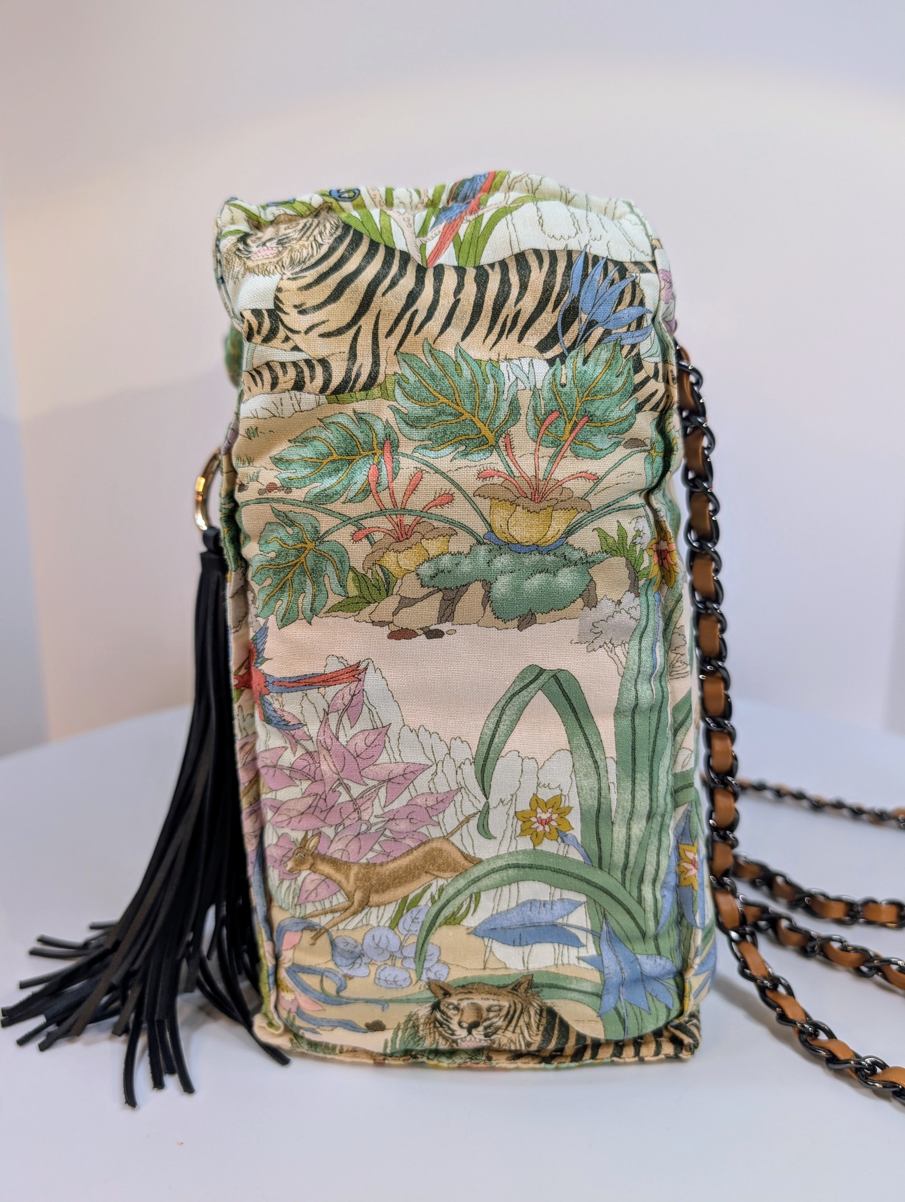 Custom Hand-Sewn Top Handle Bag from Gucci Fabric (1-of-1)