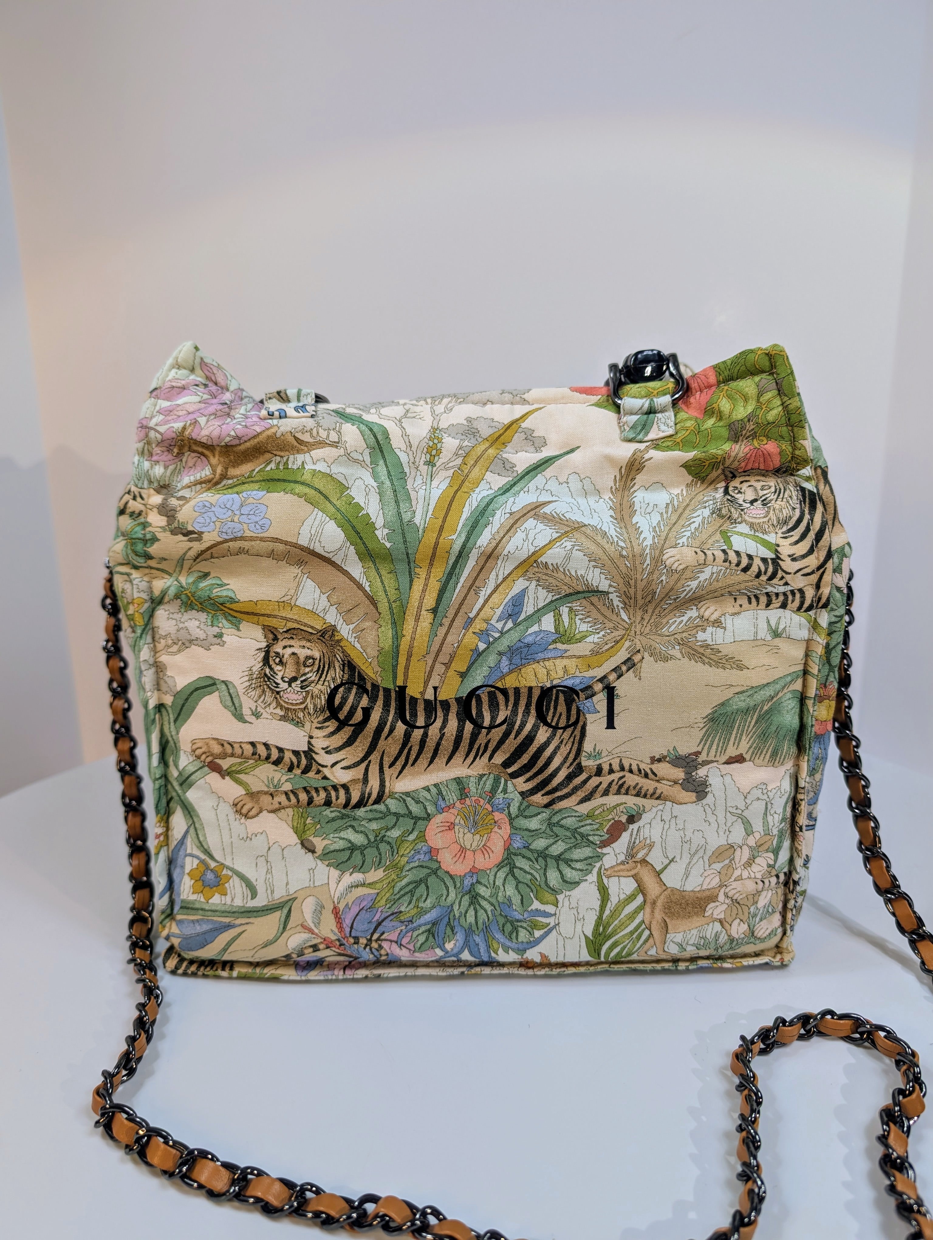 Custom Hand-Sewn Top Handle Bag from Gucci Fabric (1-of-1)