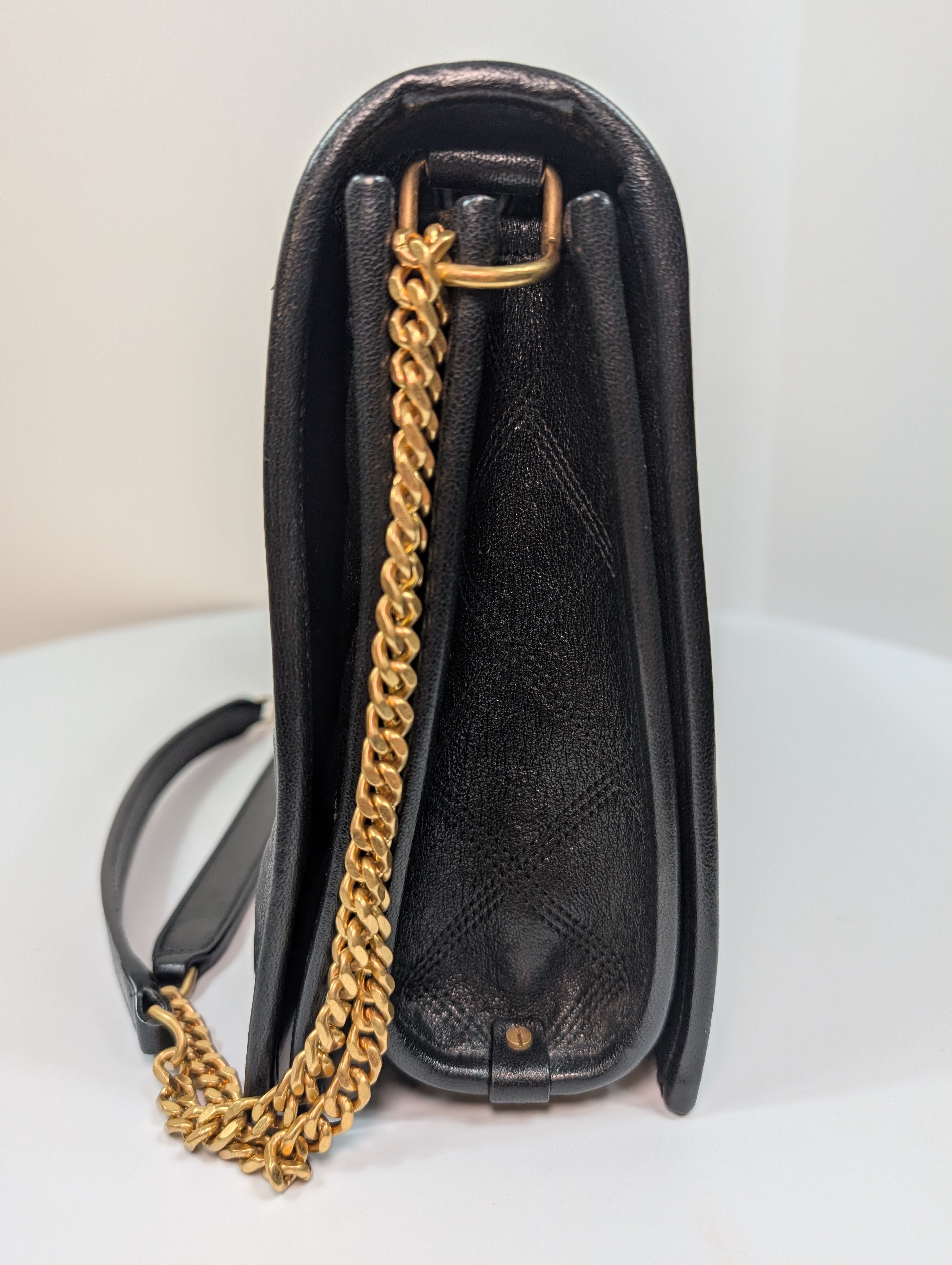 Saint Laurent YSL Black Quilted Leather Niki Shoulder Bag