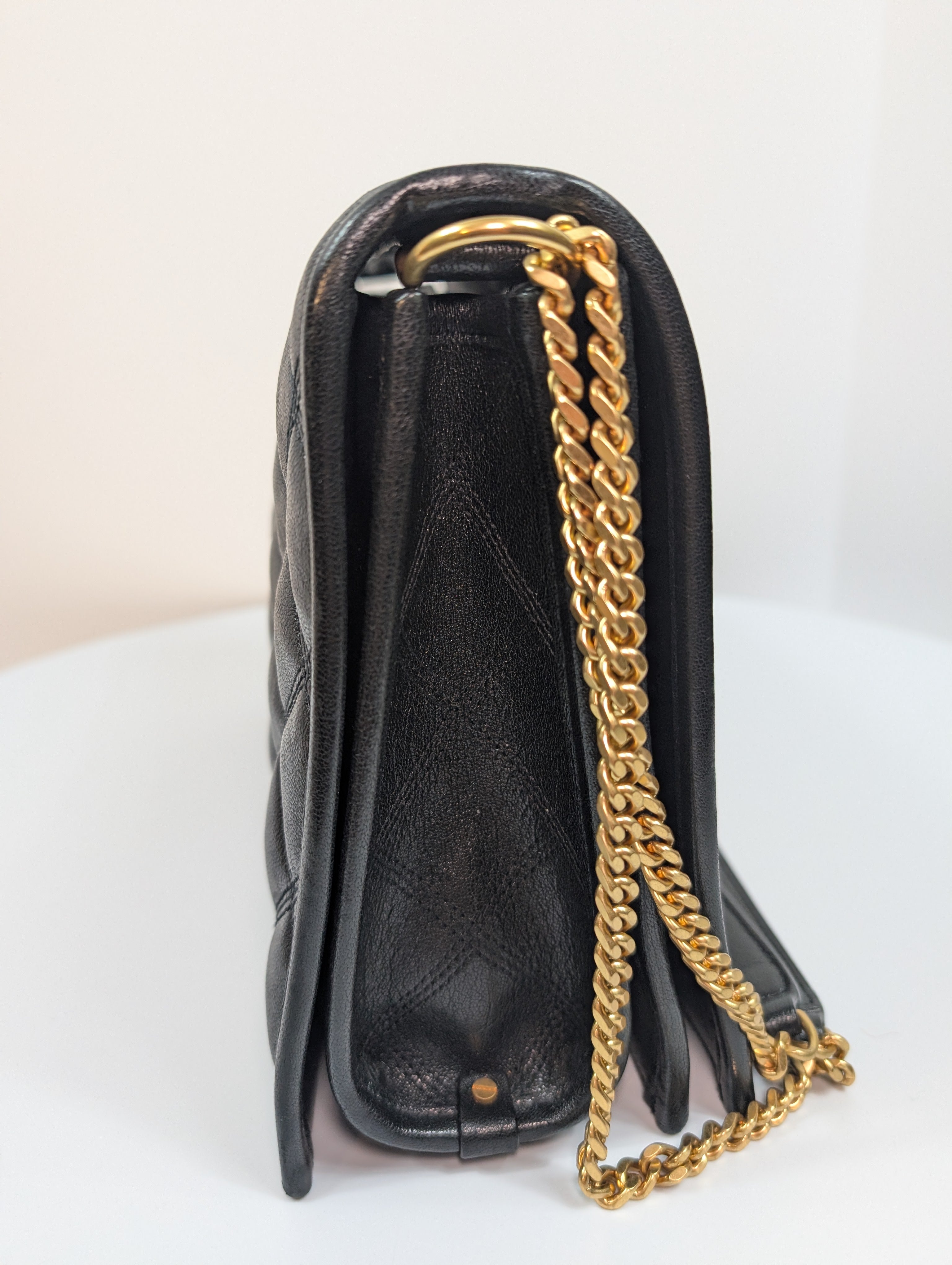 Saint Laurent YSL Black Quilted Leather Niki Shoulder Bag