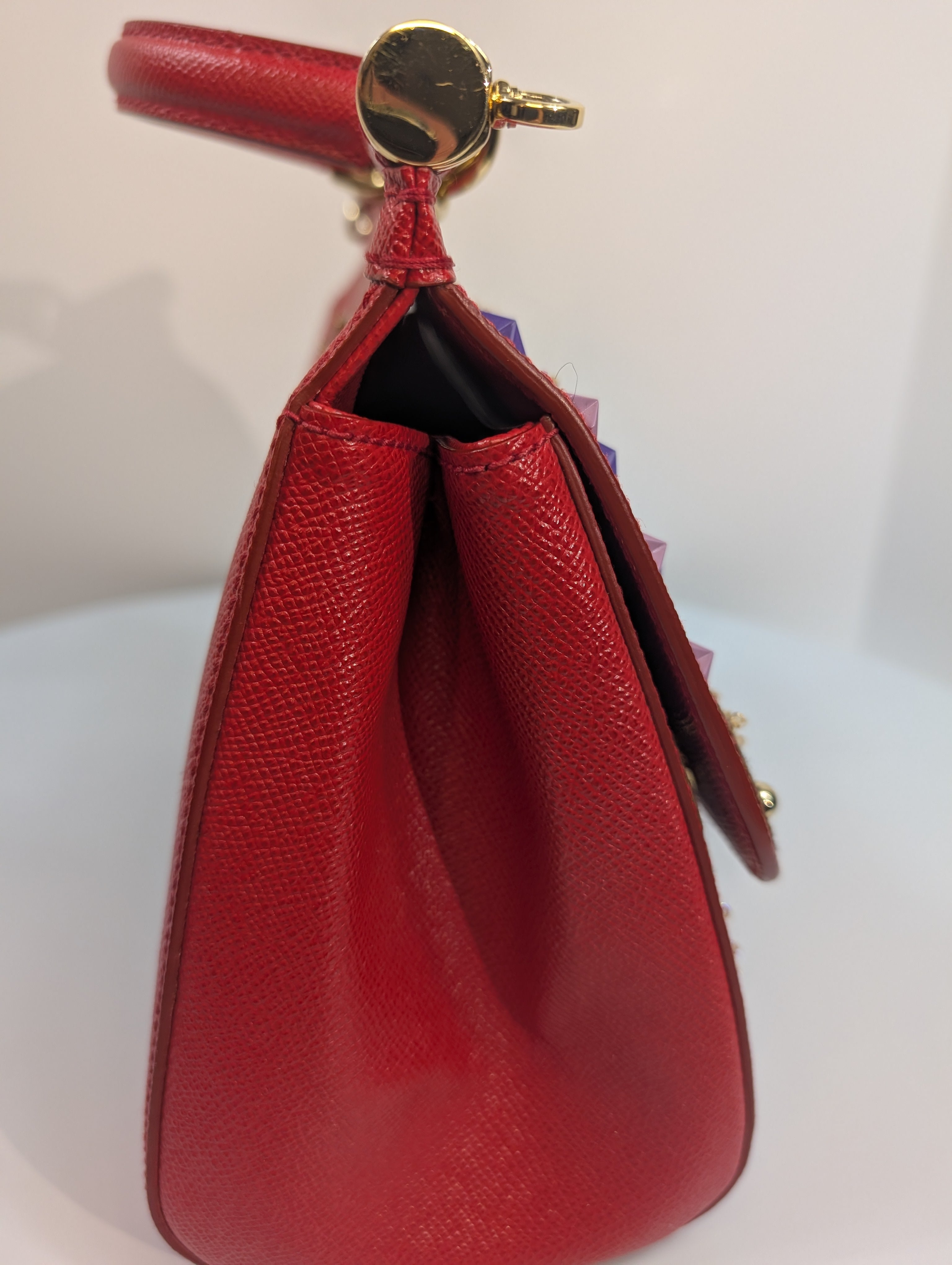 DOLCE&GABBANA SICILY マトラッセ カーフレザー バッグ *RED Medium Sicily handbag in Red for Women | Dolce&Gabbana®