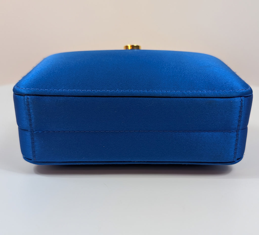 Loewe Blue Box Chain Clutch with Tassel