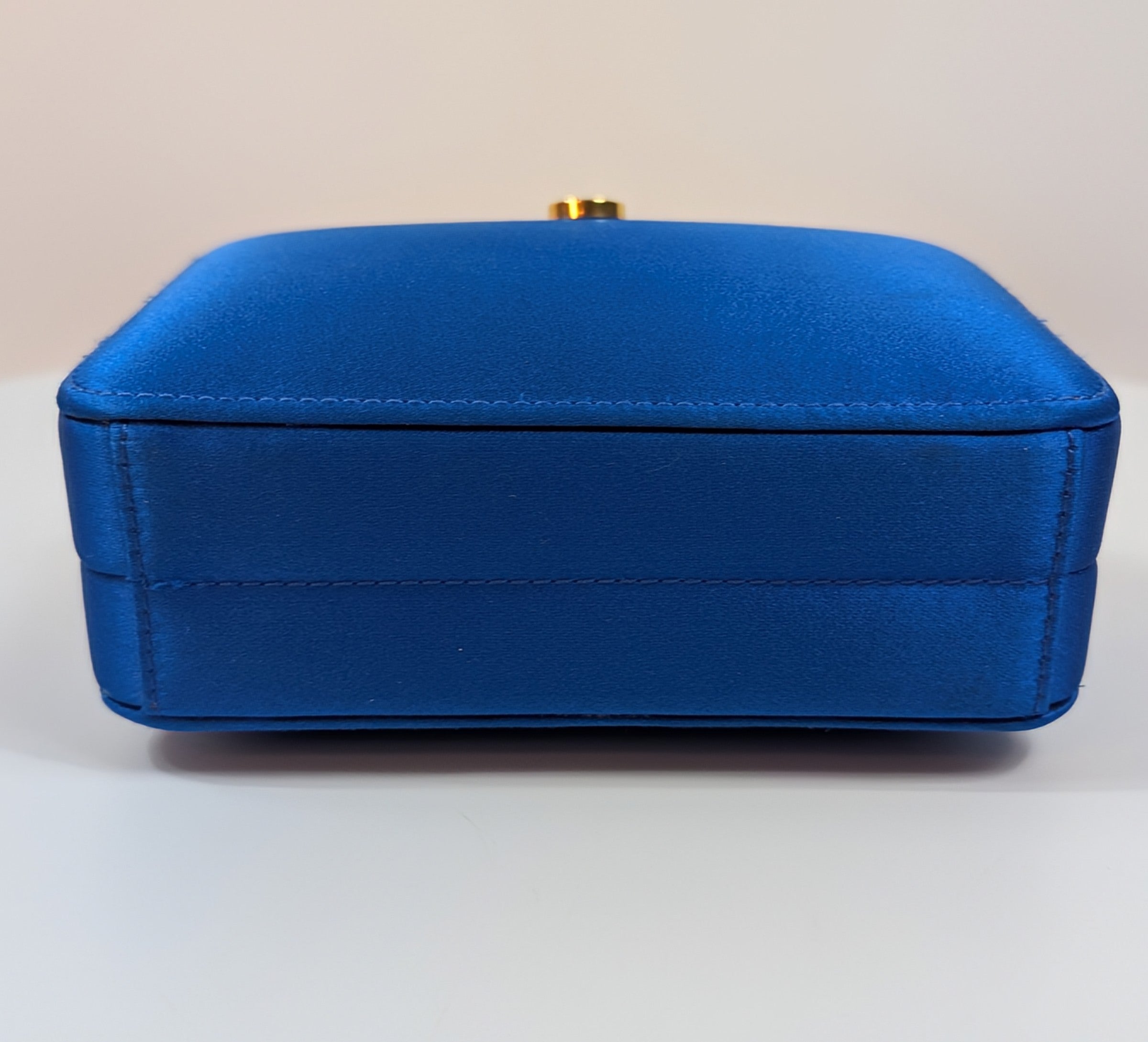 Loewe Blue Box Chain Clutch with Tassel