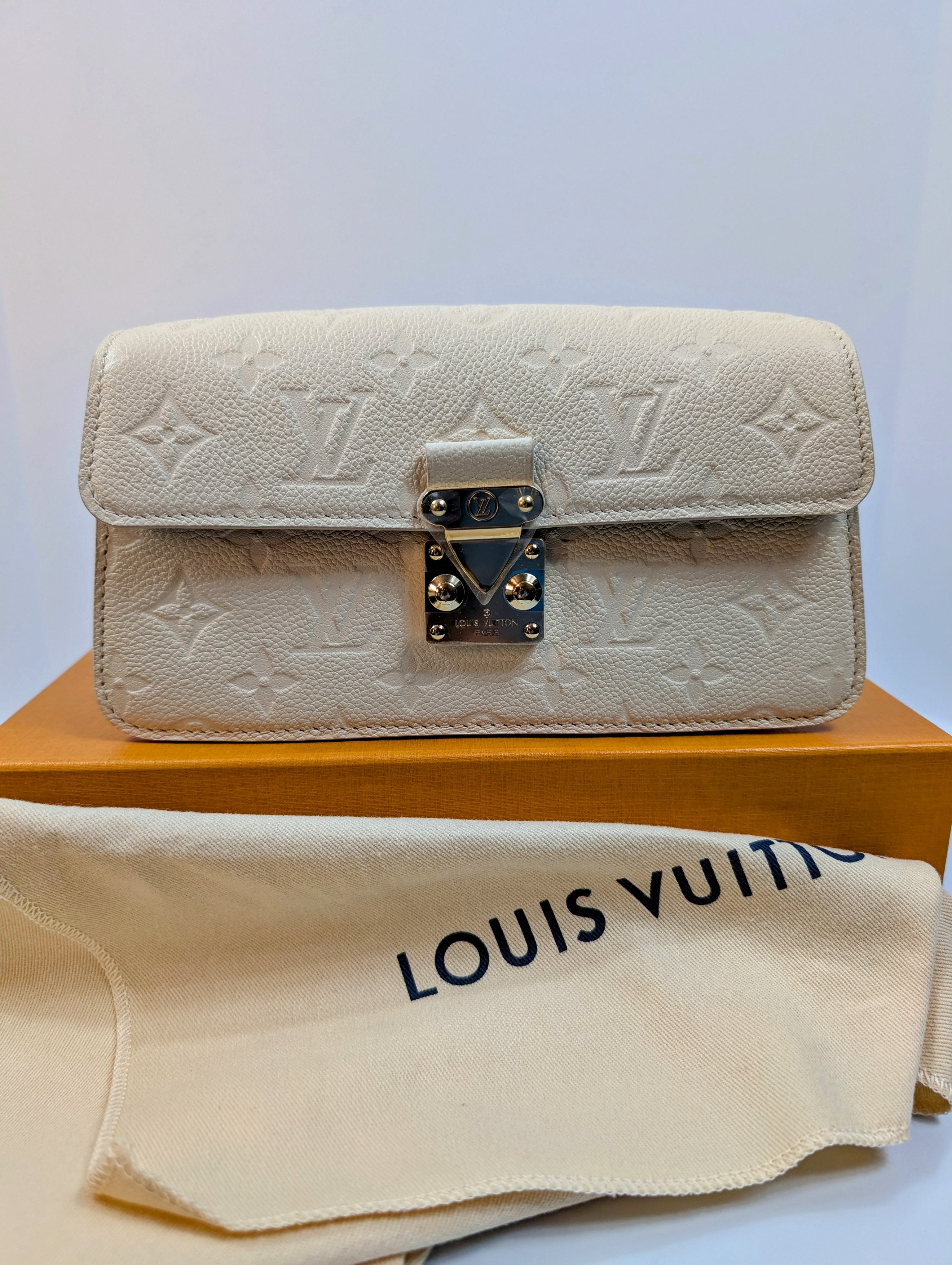 Louis Vuitton Cream Wallet on Chain WOC Metis East West
