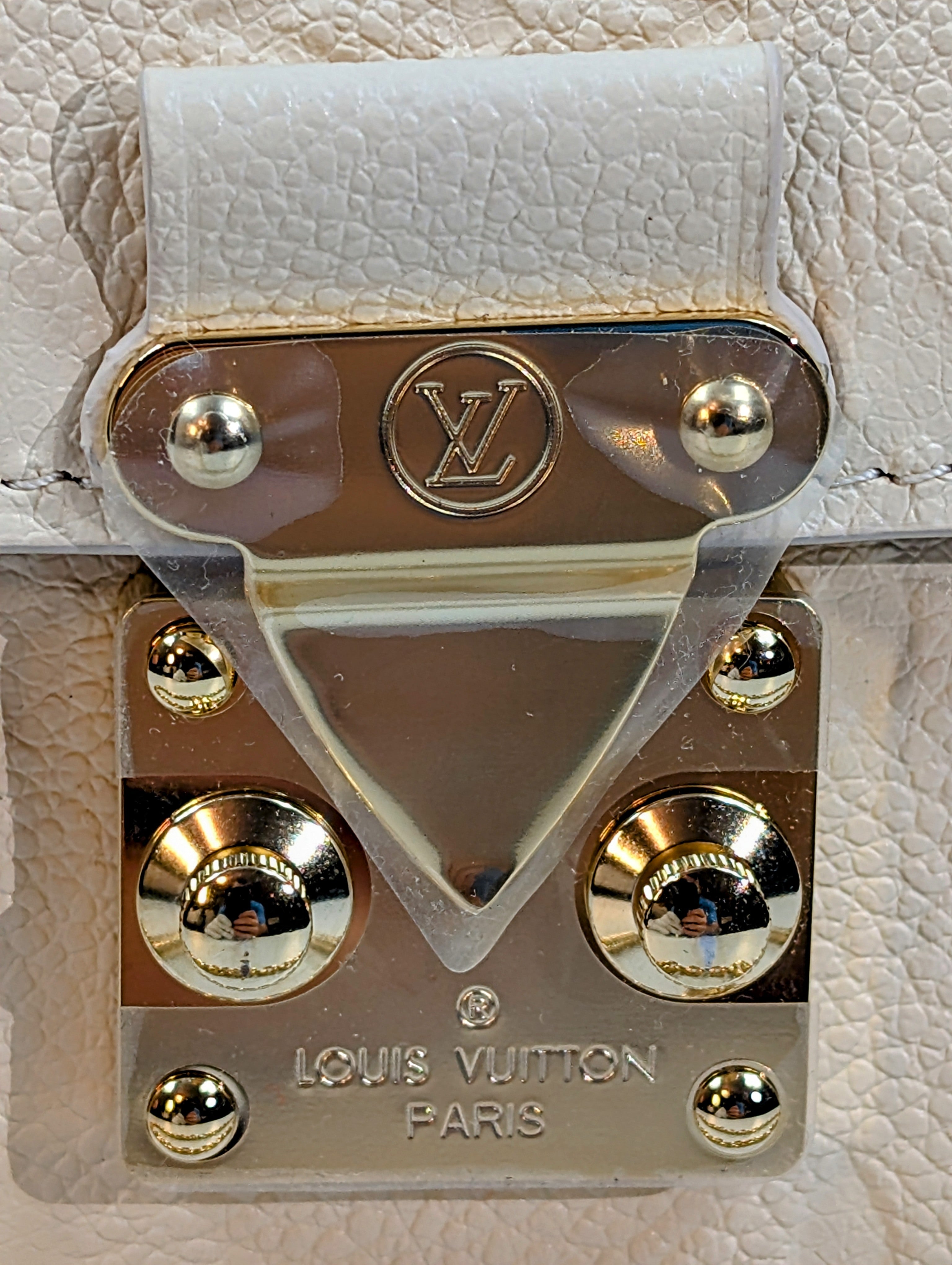 Louis Vuitton Cream Wallet on Chain WOC Metis East West