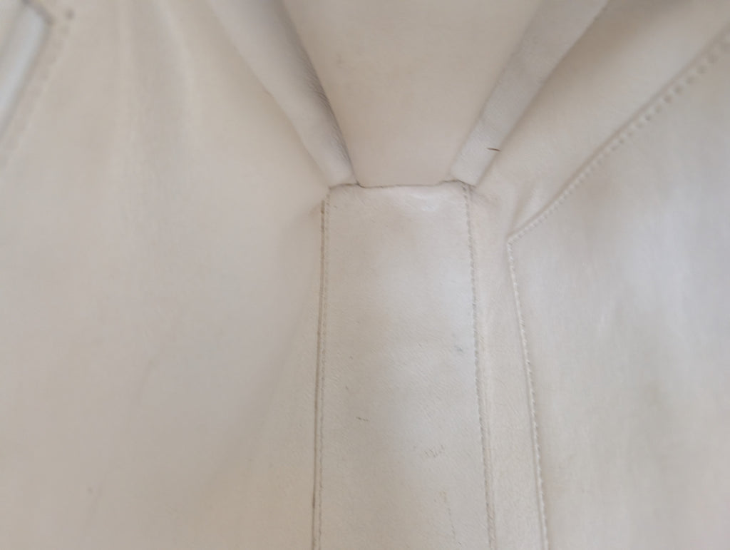 Chanel Vintage White Chocolate Bar/Camera Shoulder Bag