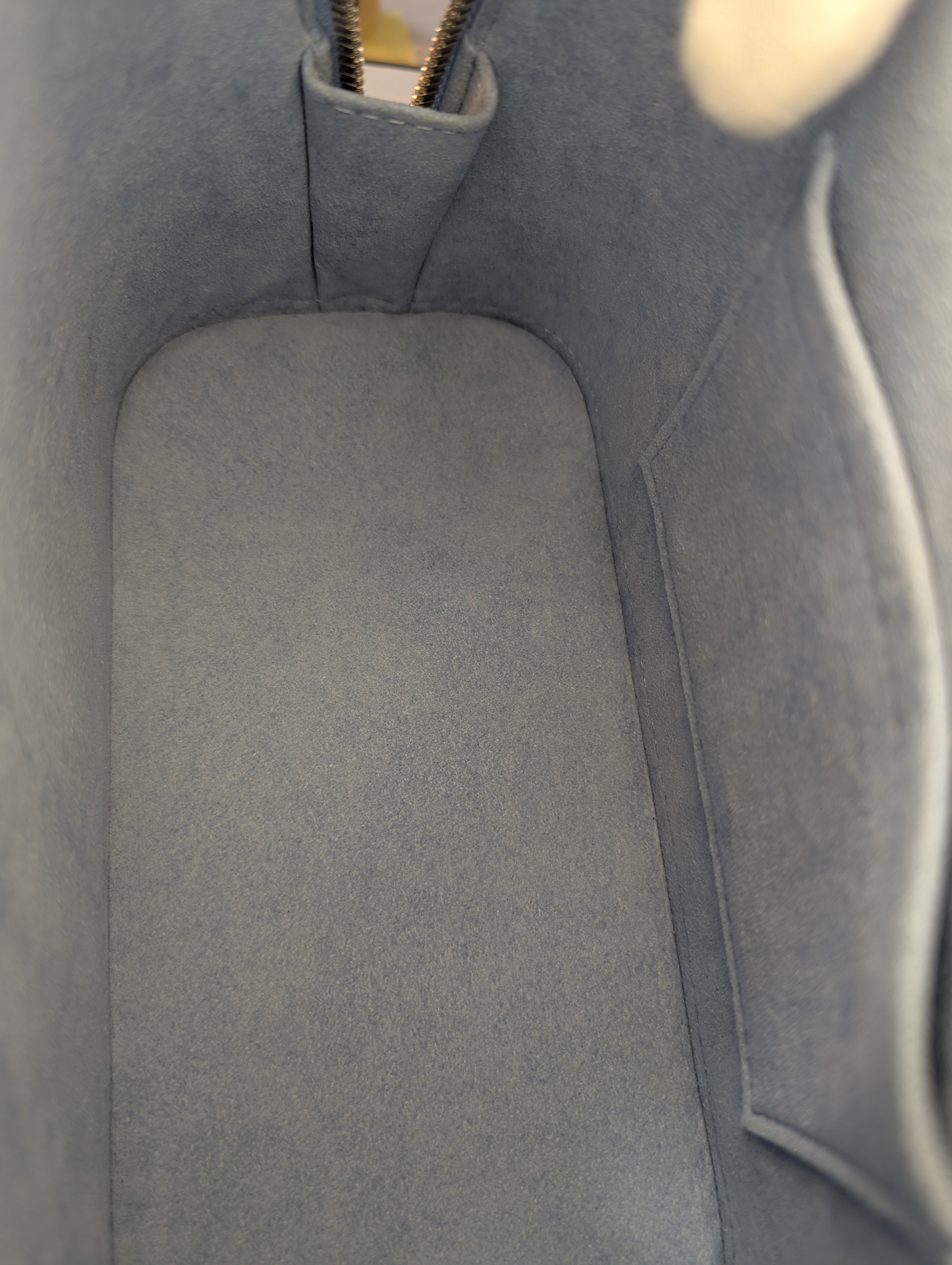 Louis Vuitton Alma BB Handbag in Blue Epi Leather with LV Strap