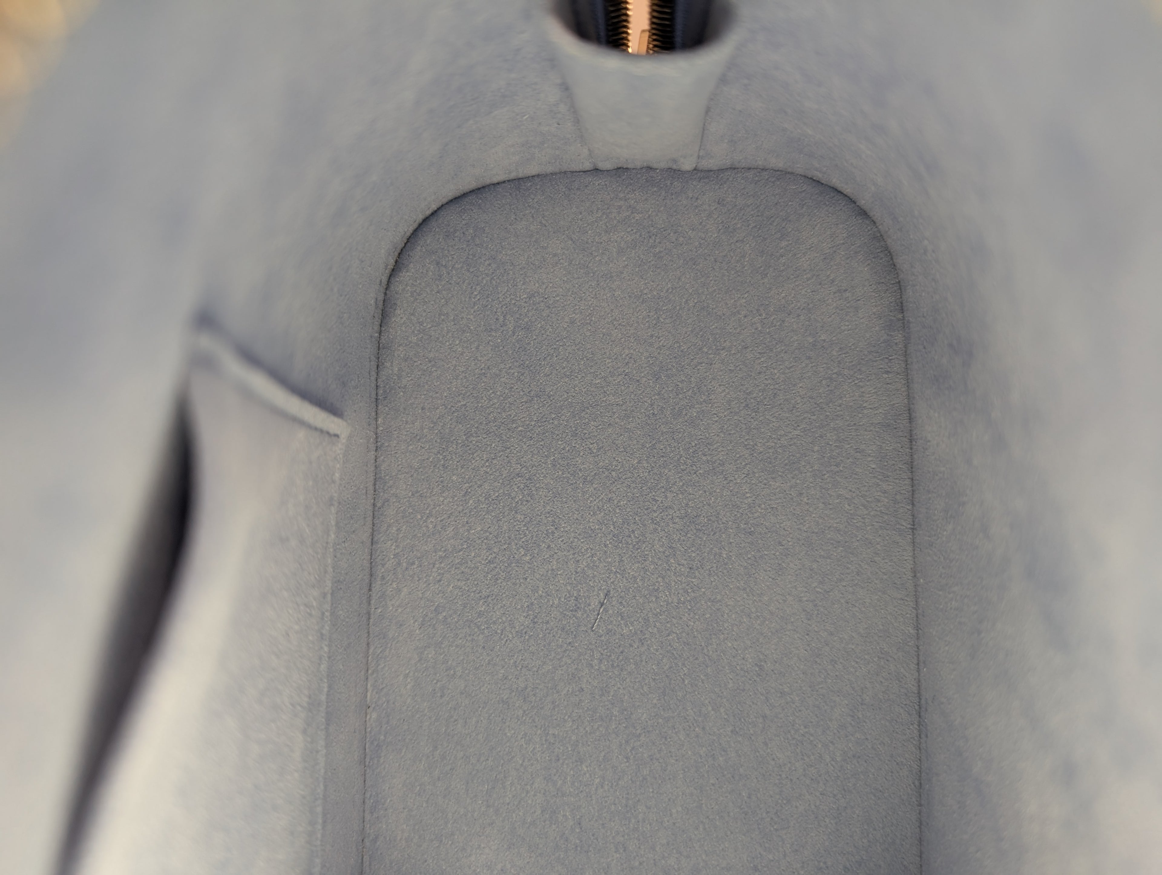 Louis Vuitton Alma BB Handbag in Blue Epi Leather with LV Strap