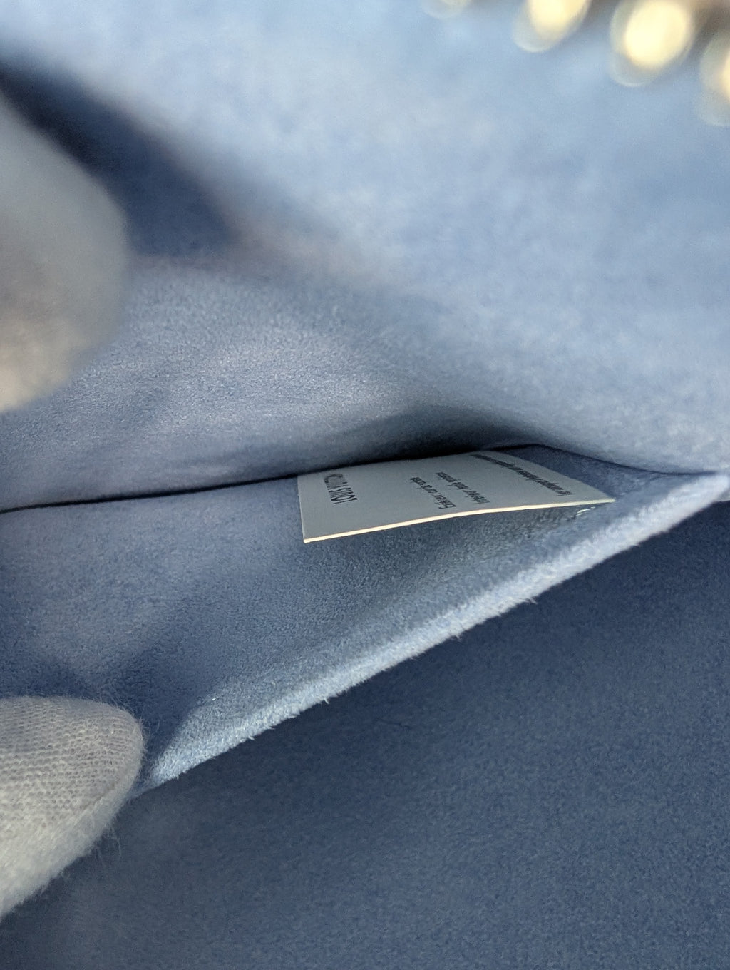 Louis Vuitton Alma BB Handbag in Blue Epi Leather with LV Strap