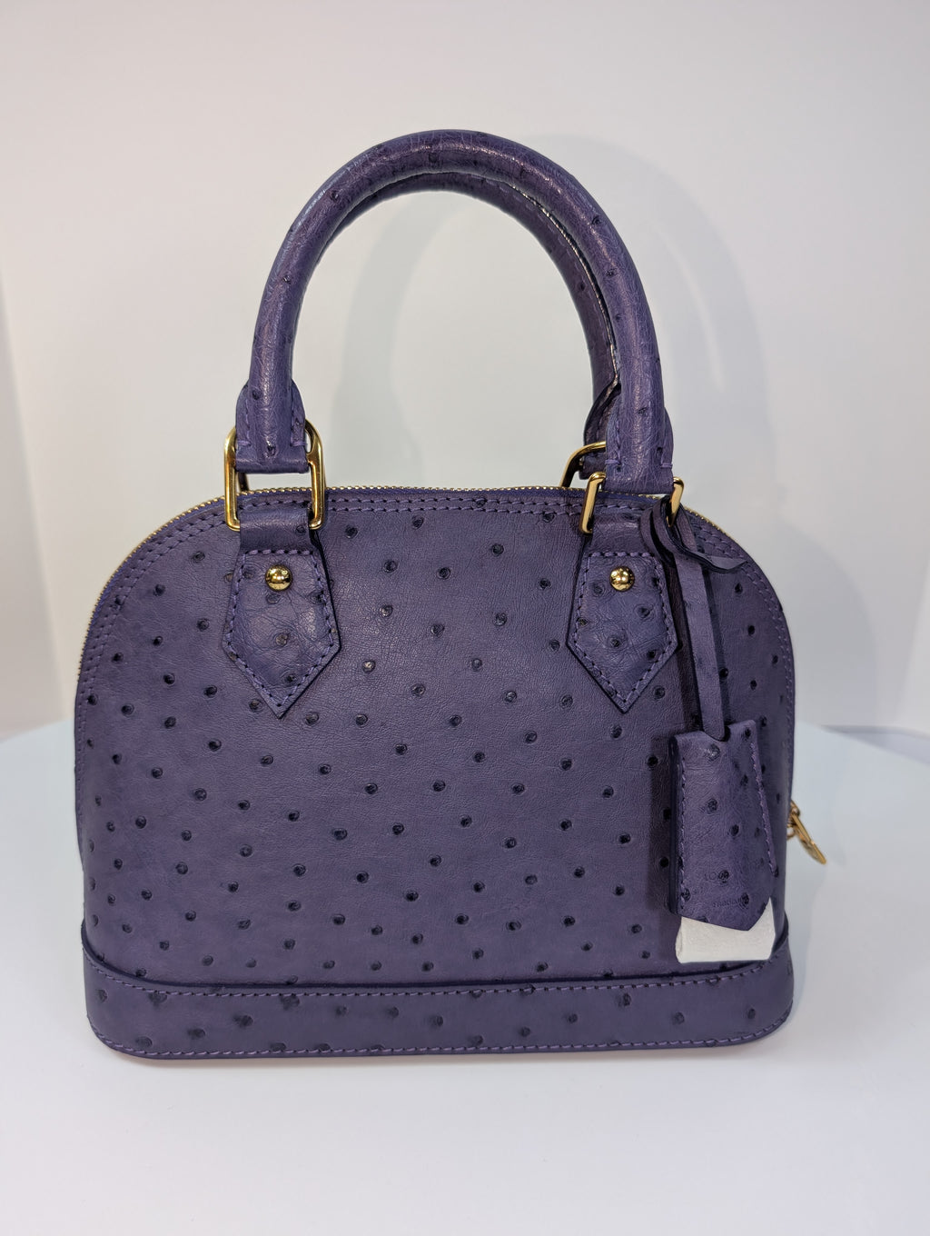 Louis Vuitton Purple Alma BB in Ostrich Leather