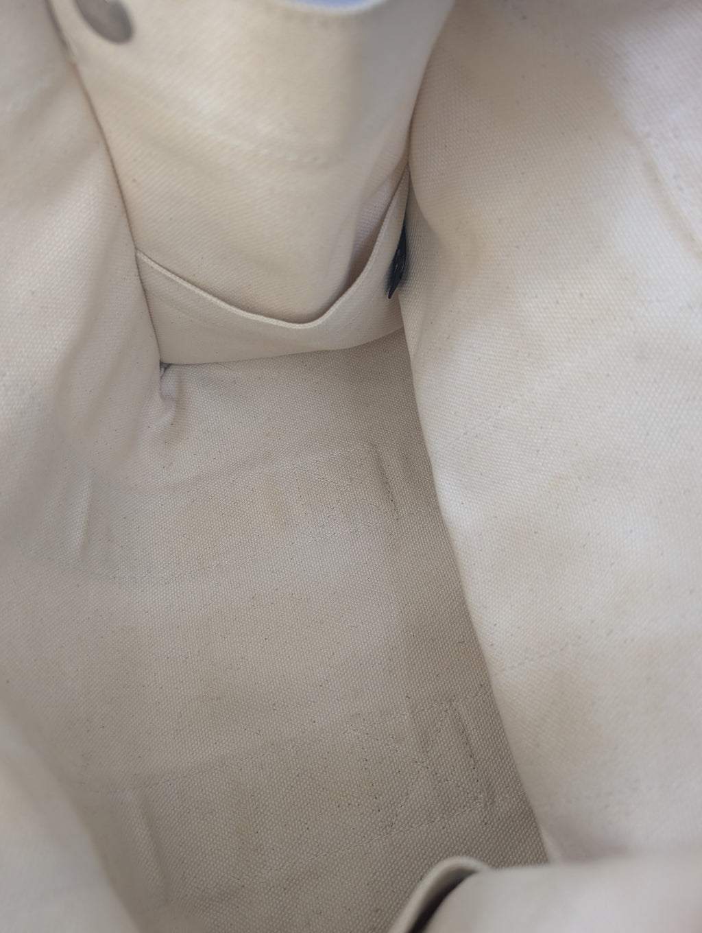 Hermes Beige Canvas with Orange Fabric Straps Garden Party Tote Bag
