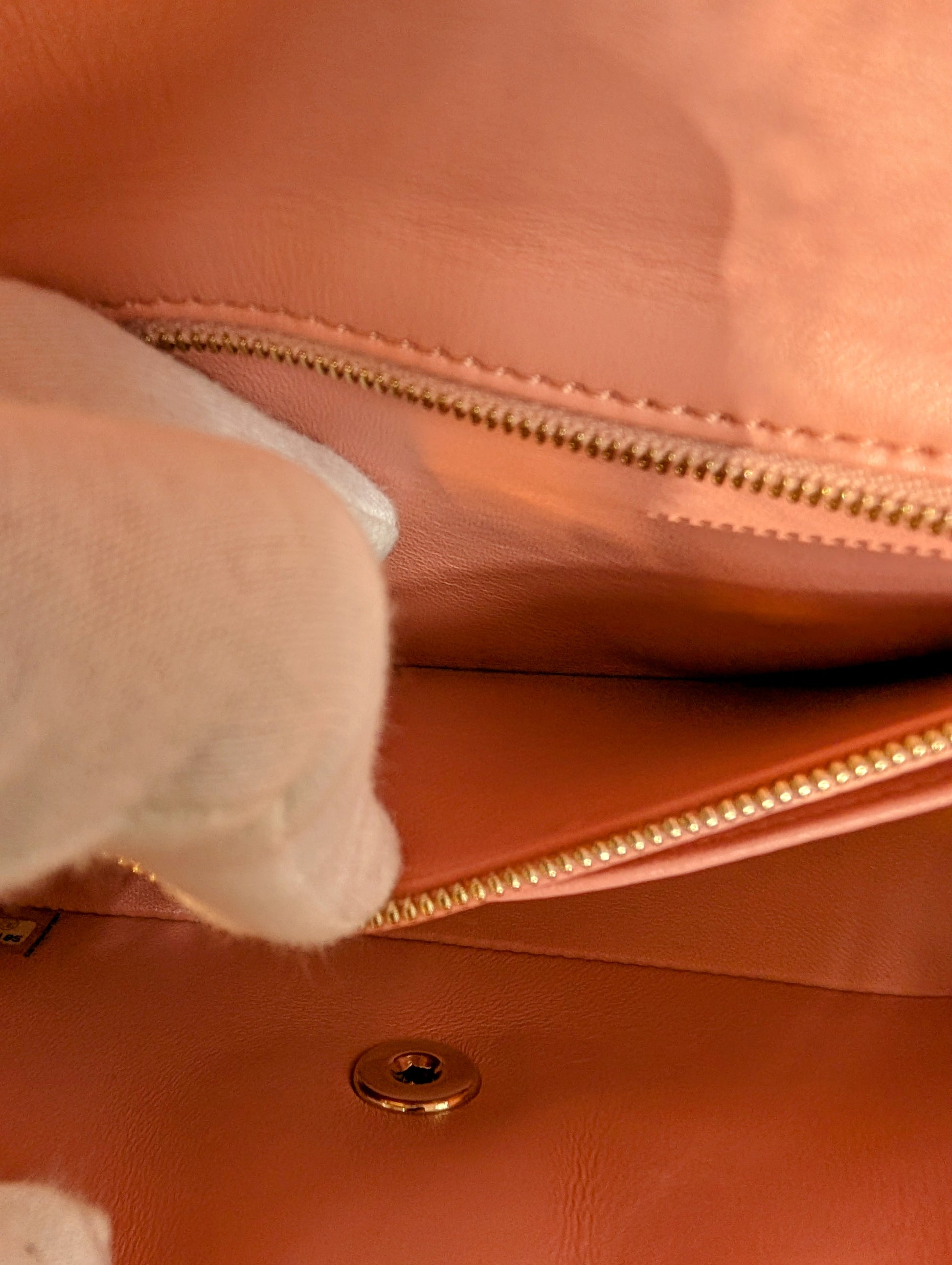 Chanel Rare Salmon Pink Mini Rectangular Classic Flap Bag in Python Leather